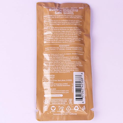 Miniatura 161 de Kit de pedicura para pies remojados: sal de burbujas, exfoliante de azúcar, máscara de masaje, loción de masaje en una caja, kit de spa de 4 pasos