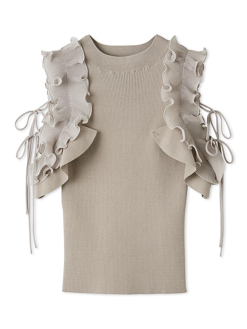 SNIDEL プリーツフリルニットプルオーバー ベージュ Amazon | [スナイデル] プリーツフリルニットプルオーバー