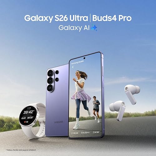 Samsung Galaxy S26 Ultra AI Smartphone mit Galaxy AI, Handy ohne Vertrag, Android, Privacy Display, 12 GB RAM, 512 GB Speicher, 200 MP, Black, 3 Jahre Herstellergarantie [Exklusiv auf Amazon] - 6
