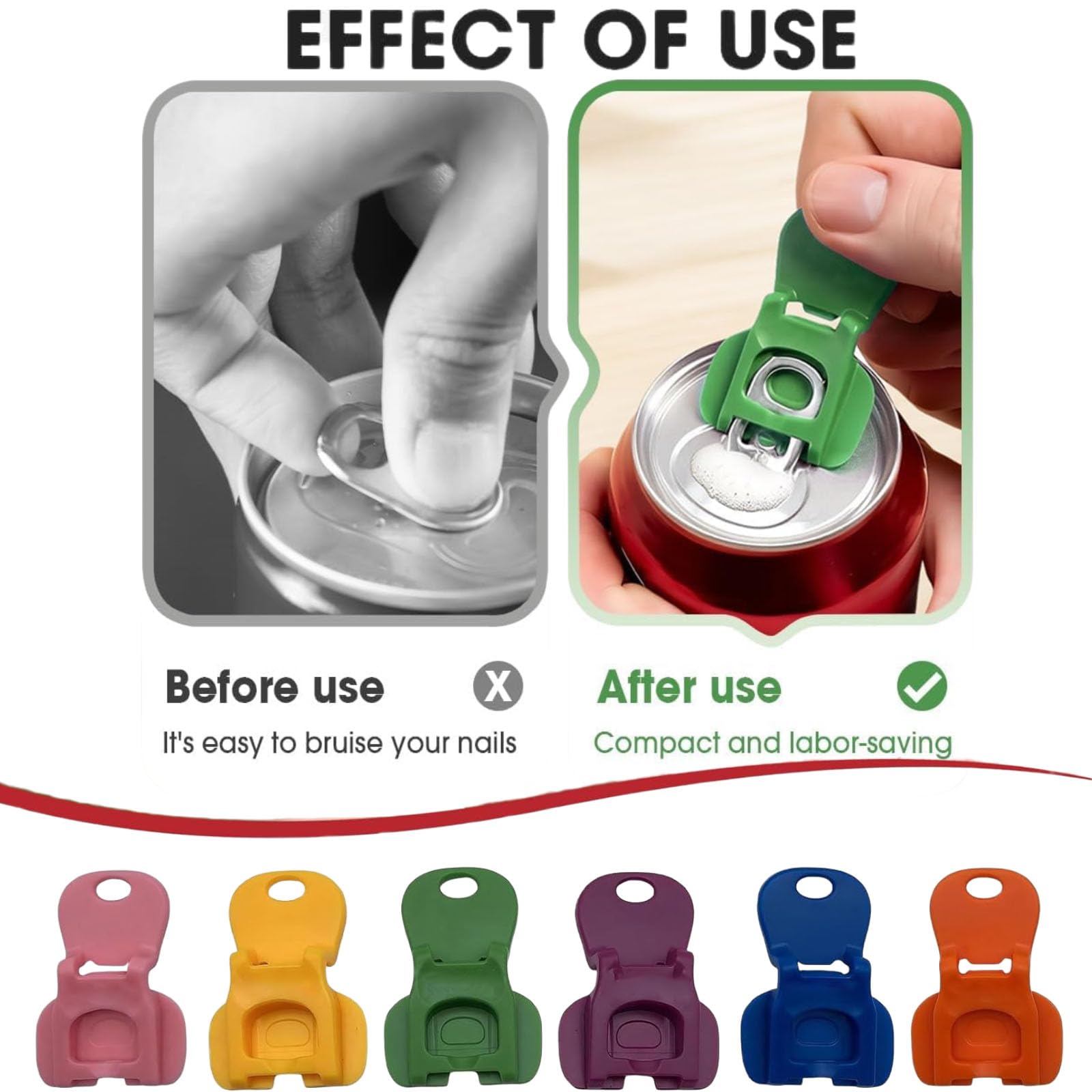 Apriscatole Per Bevande 12 Pezzi, Tappo Con Chiusura Lattine Multicolor, Plastica, Per Birra E Bibite Gassate