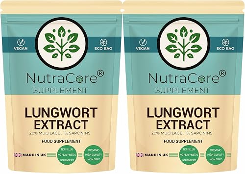 Lungwort Extract 5500mg 101 Herbal Lung Support 180 Capsules
