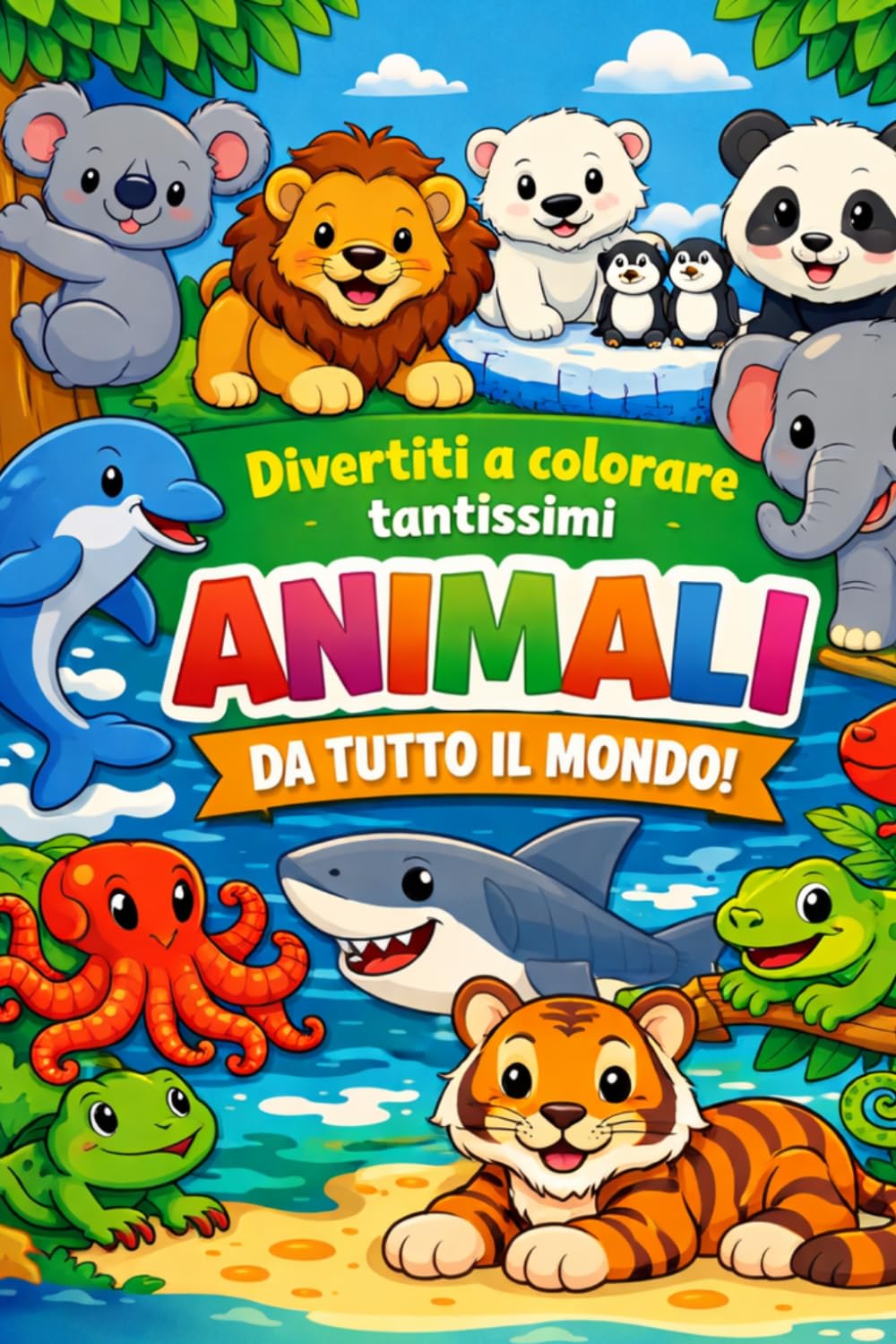 Amici Animali, disegni da scoprire: Un fantastico viaggio tra 100 animali tutti da colorare!