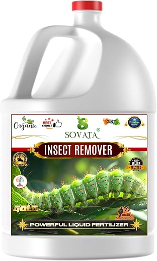 Sovata® All insects Remover, Essential Organic Powerful Liquid Insecticide for Removing all types of insects and pests from Plants and soil. (1000 ml)