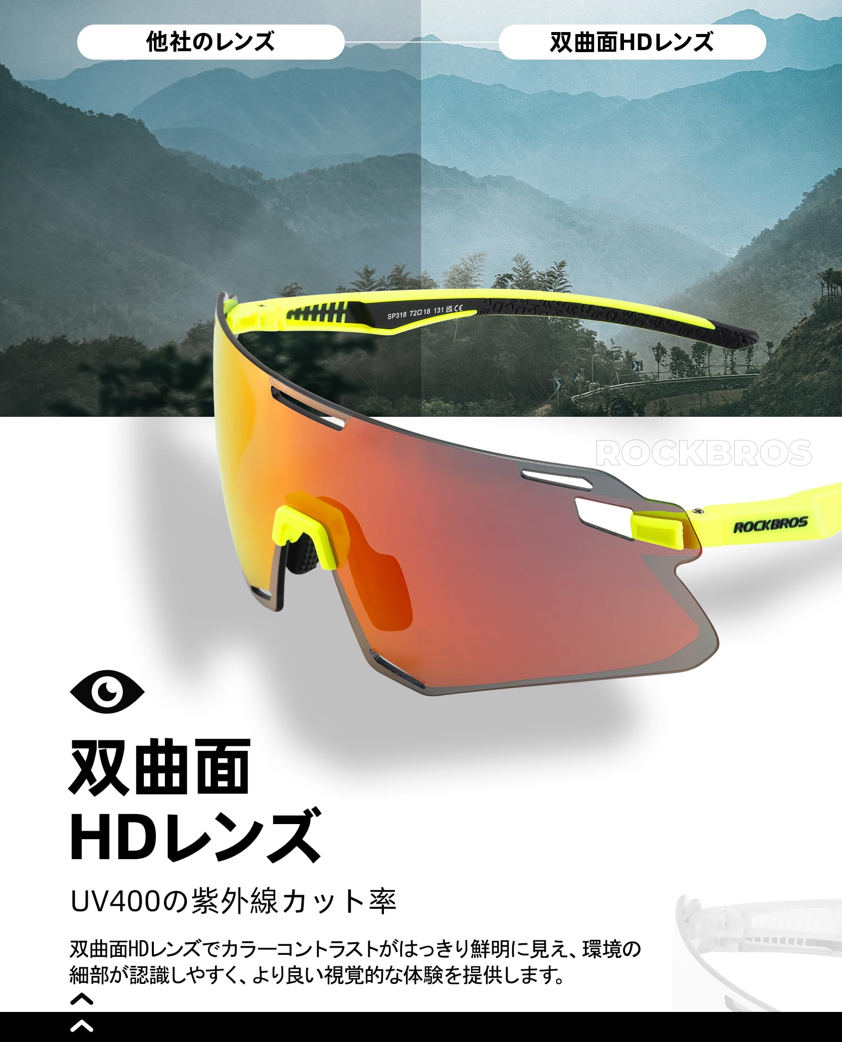 100% ピンクミラー スポーツサングラス 100%サングラス SPEEDCRAFT - メガスポーツ公式 - スポーツ