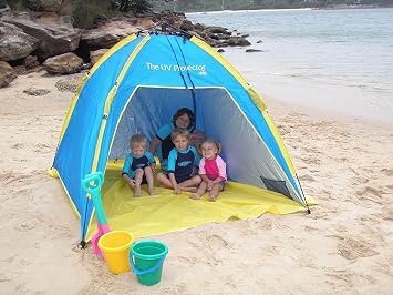 BANZ UV Protective Sun Shelter Beach Tent - Pop Up Beach Tent Sun Shelter | UPF 50+ UV protection, Quick-dry fabric, Comfortable stretch fit