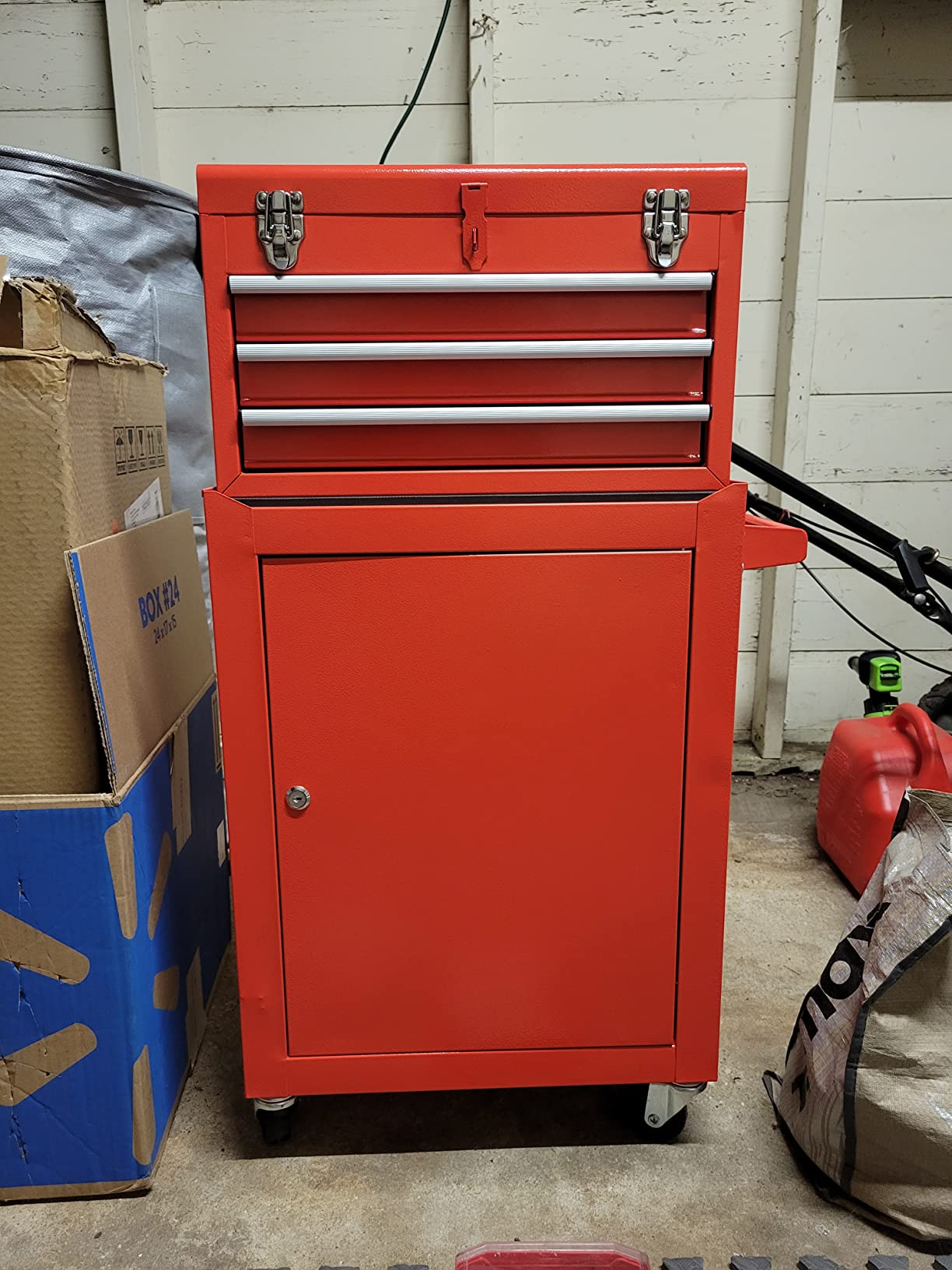 30/mo Finance 3Drawer Tool Chest Rolling Tool Box with 4 Wheels