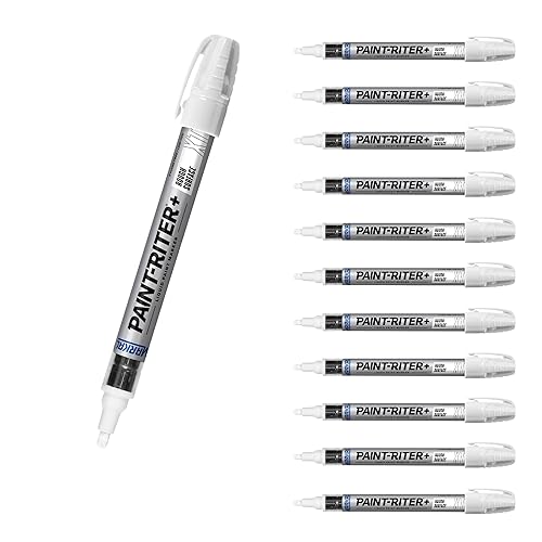 Markal 97250 Paint-Riter+ Marcador de pintura líquida para superficies rugosas, compatibilidad de superficie versátil, tamaño de marca negrita de