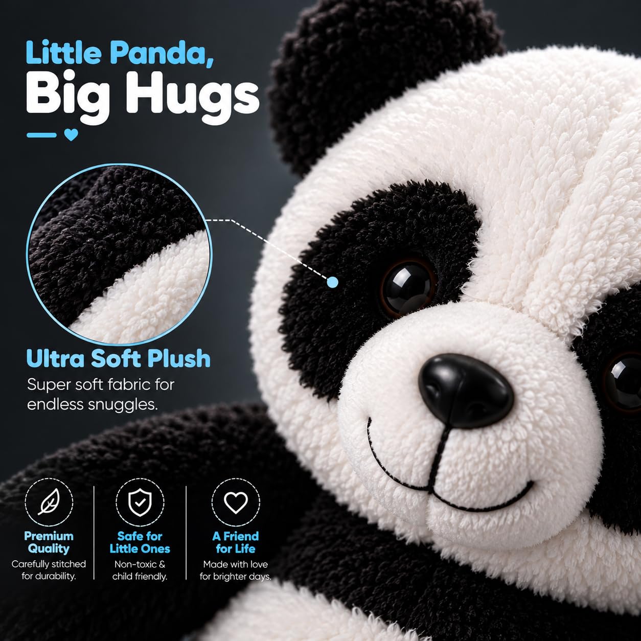 Cute Panda Plush Toy - Soft Stuffed Animal -6 Cute Panda Plush Toy - Soft Stuffed Animal -6