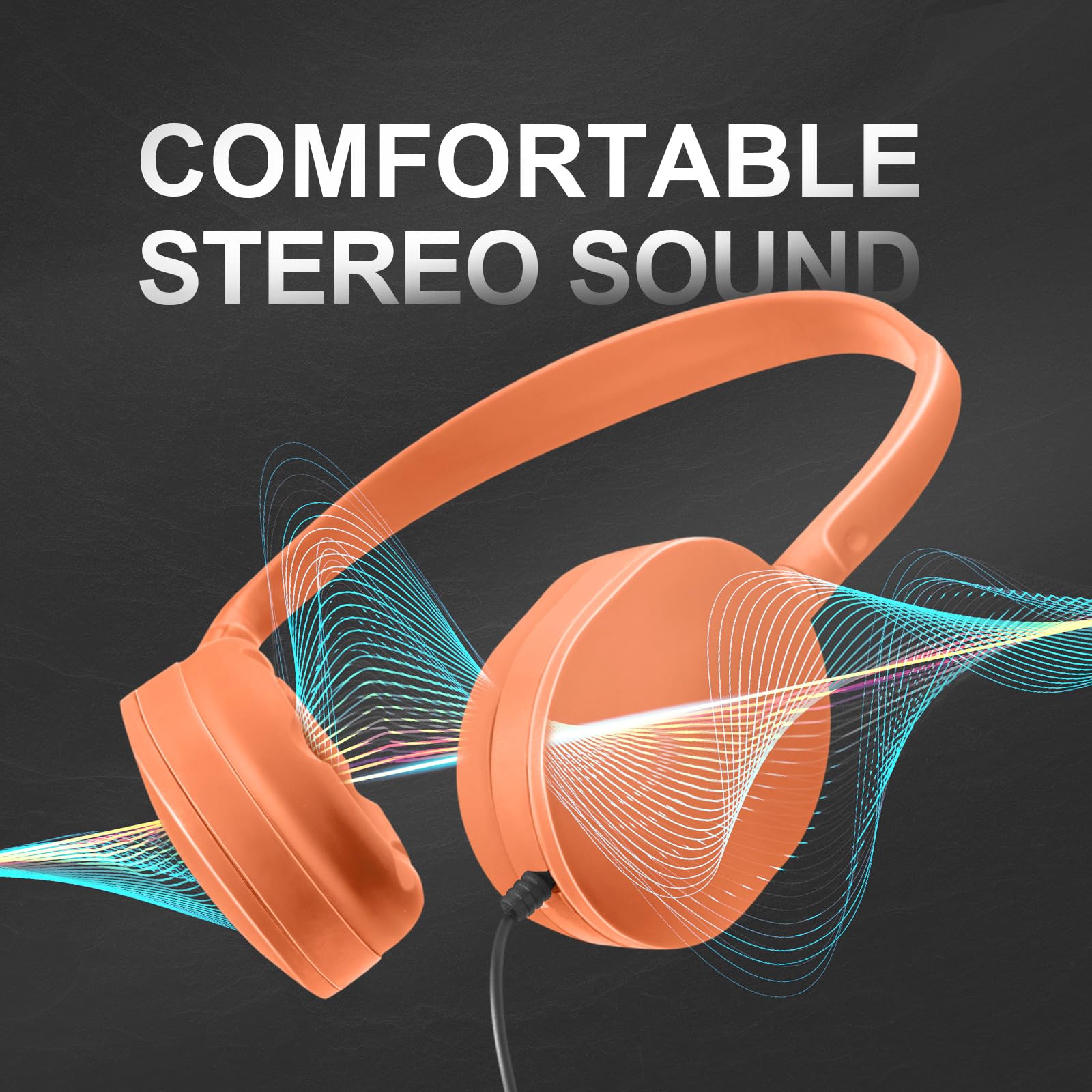 Confezione da 30 cuffie con cavo, regolabili, cuffie per bambini con stereo, cuffie per bambini, ragazzi, ragazze, scuola, laptop, viaggi, aereo, tablet (multicolori)