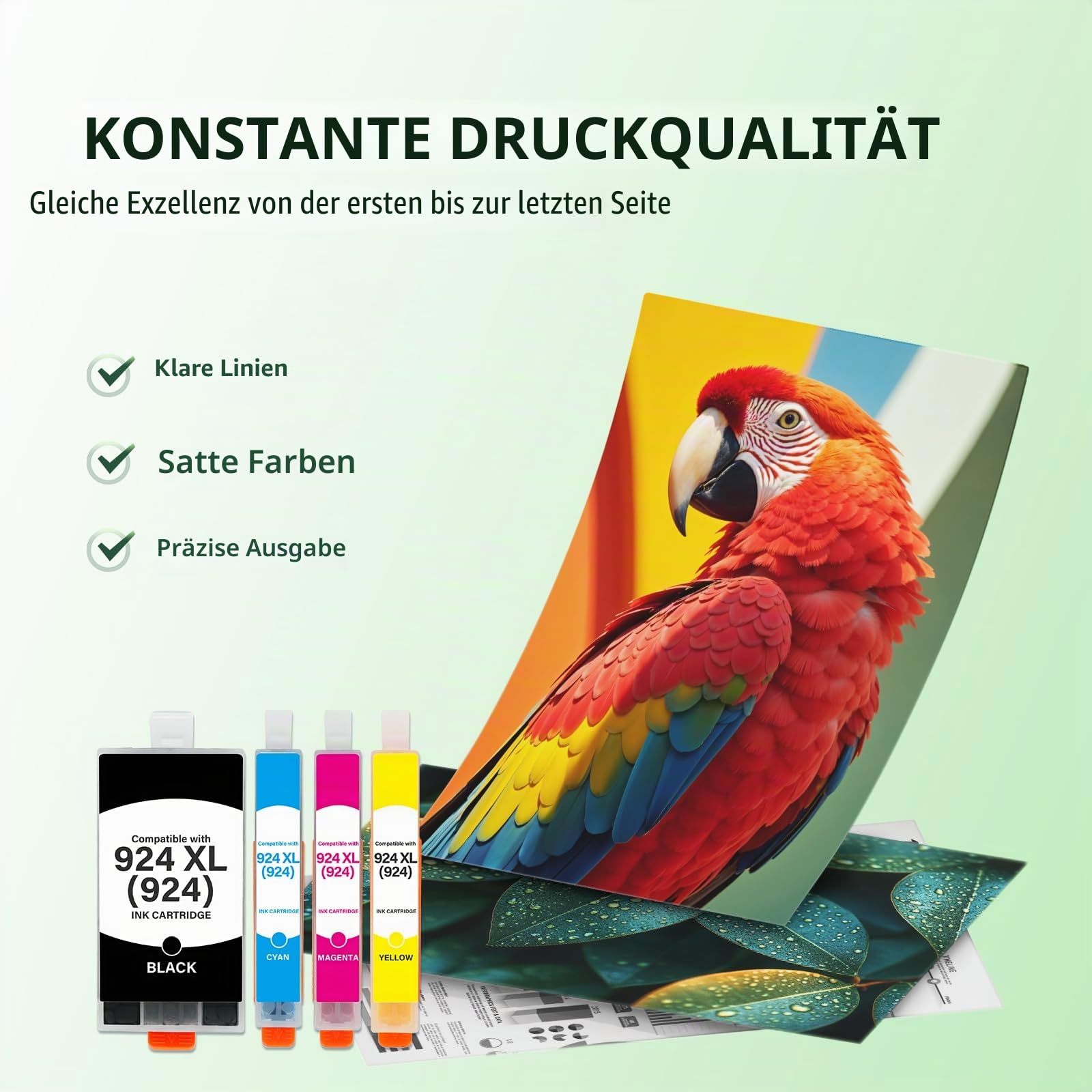 924 924XL Patronen Multipack 8132e 8122e 8130e 8120e für HP 924 XL 924e
