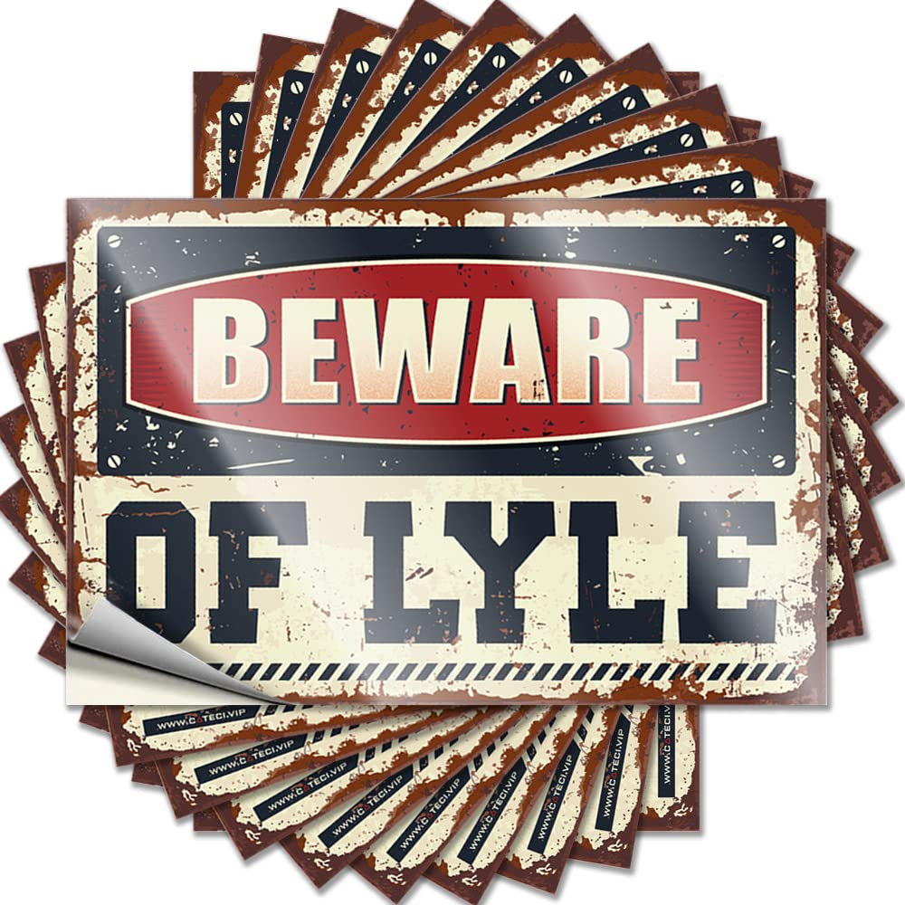Mini, Decal Wall Beware of Lyle | Friends Mimosa Bar Decor(6X9CM)