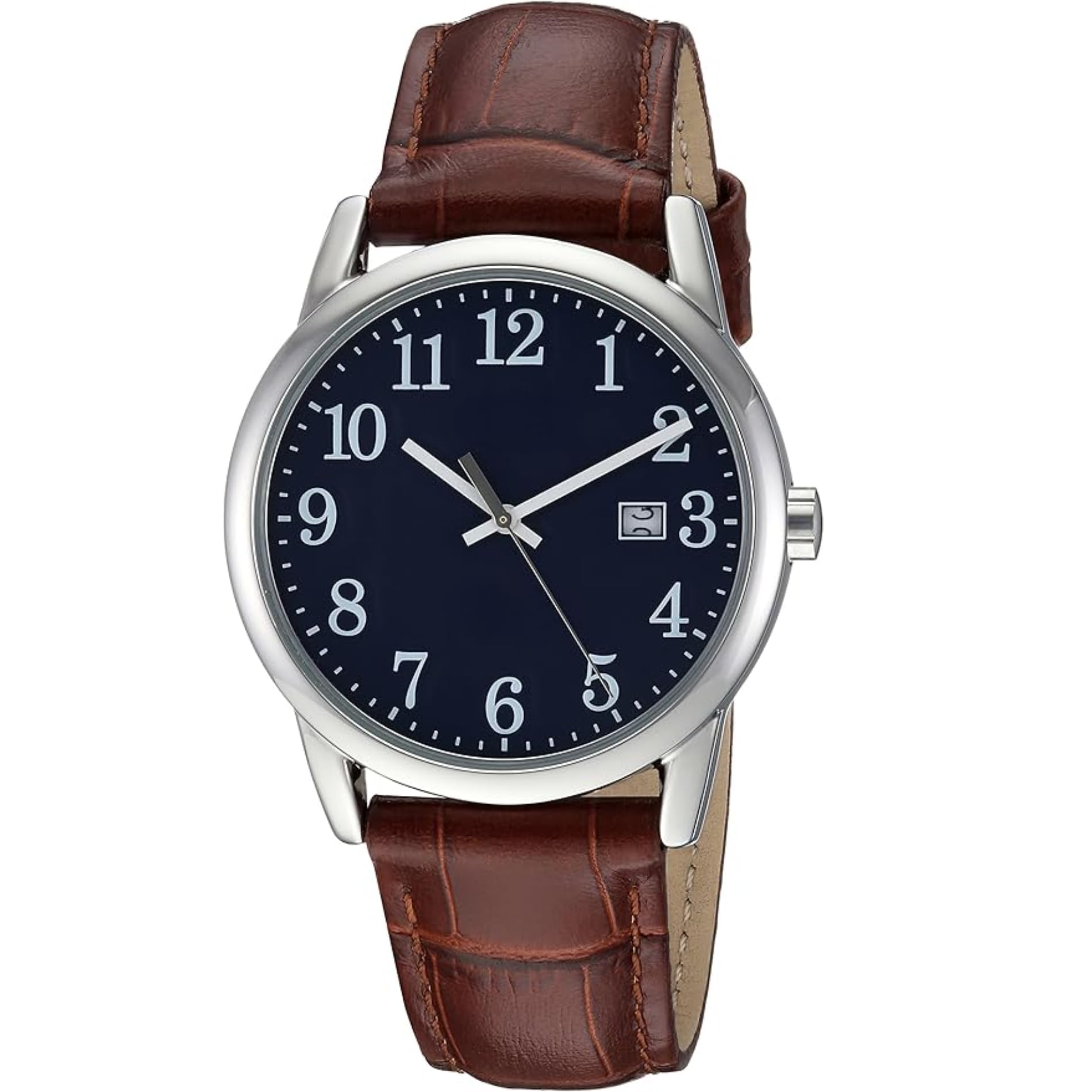 Tyme Cambridge Herren Uhr Analog Quarz mit Datum 30m Wasserdicht Klassische Armbanduhr für Männer mit Lederarmband Casual Design in Geschenkbox