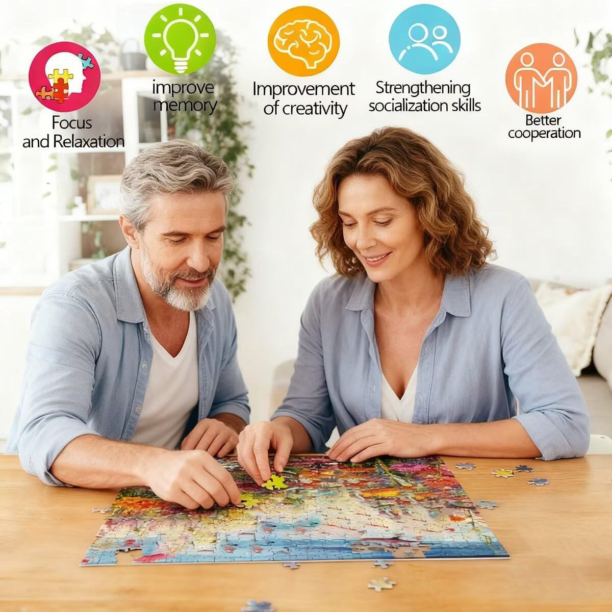 Puzzle 2000 sztuk kwiat dla dorosłych, puzzle drewniane książki dla dorosłych, wymagające drewniane łamigłówki, rodzinne gry edukacyjne, łamigłówki z pudełkiem na prezent do dekoracji domu, prezent