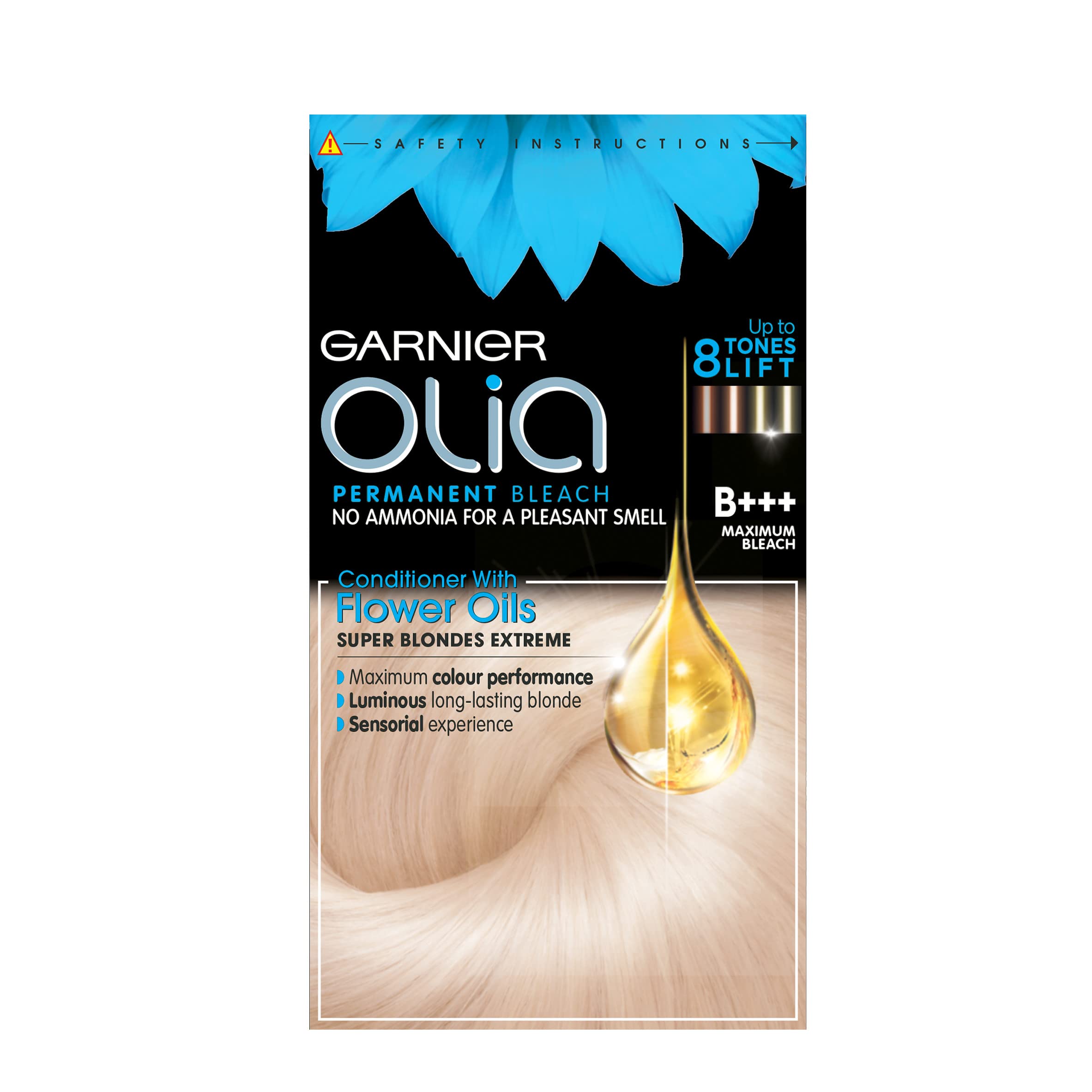 Garnier Olia Permanent Hair Dye, Up to 100 Grey Hair Coverage, No