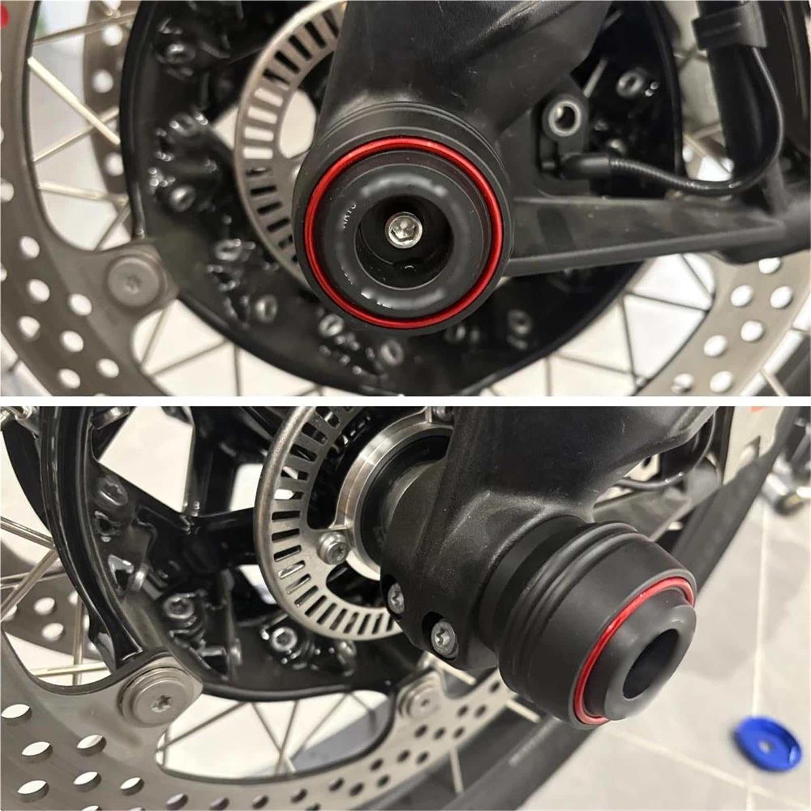 Cache-Moteur Protections De Cadre Roue Avant pour Moto pour Ducati Panigale V4 V4S V4R V2 1299 1199 959(Streetfighter-Red4)