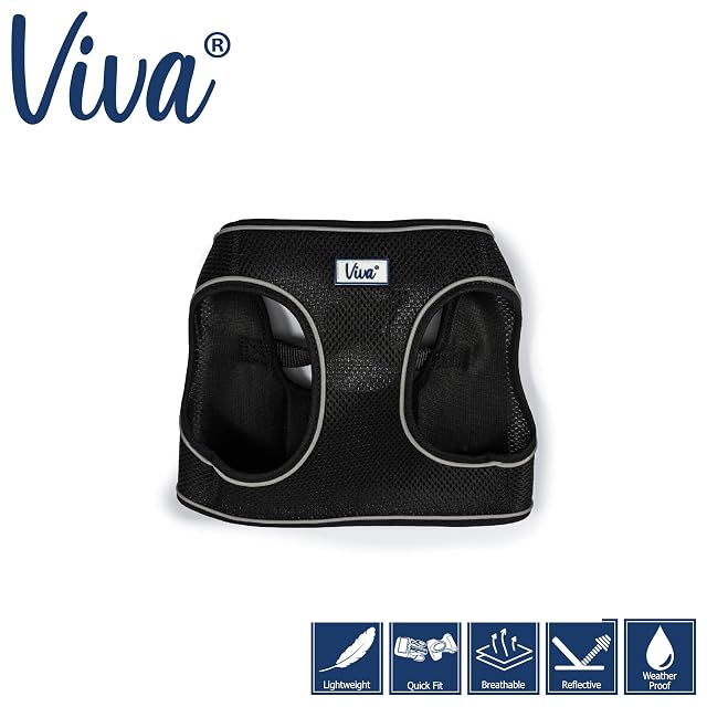 Foto 5 de 7 de PETBLIS - Arnés de Malla para Perro, Color Negro, 1 kg