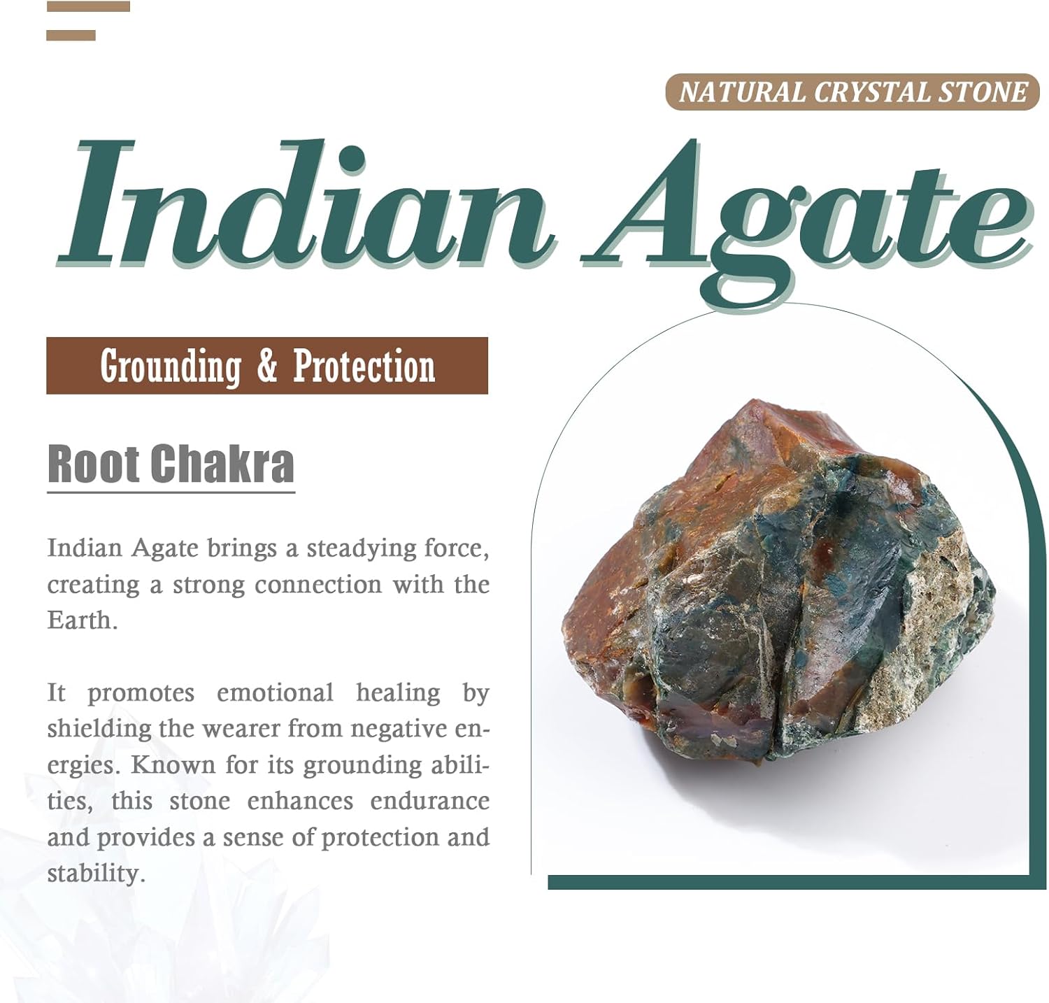 Nupuyai Indian Agate Large Hole Stone Loose Beads for Jewelry Making, Square Shape European Bead fit Charms Bracelet, Pack of 20 - Image 2