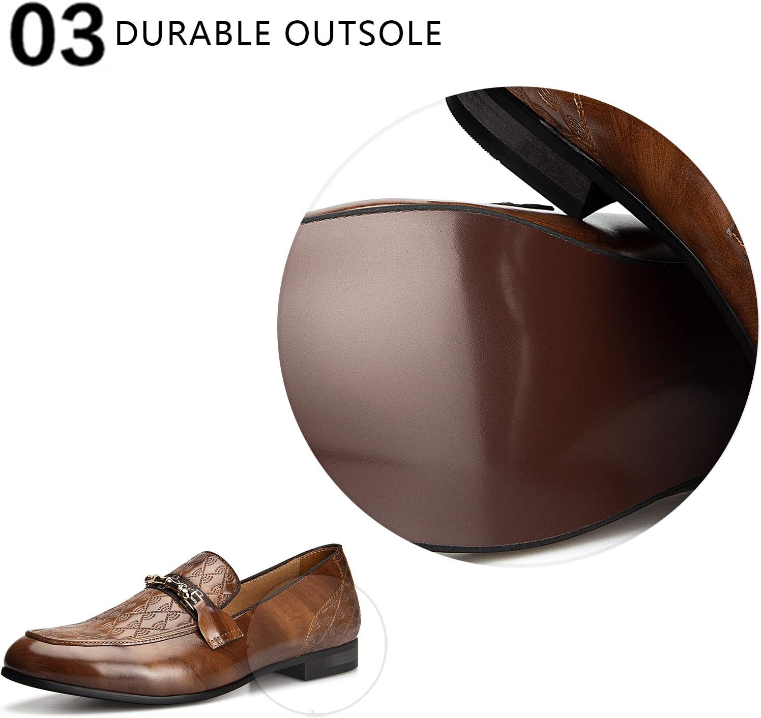 Meijiana Mens Shoes - Black Suede Loafers for Men with Metal Buckle, Rubber Sole, Fashion Casual Dress, Perfect for Business, Party or Birthday - Stylish Mens Dress Shoes - Image 4