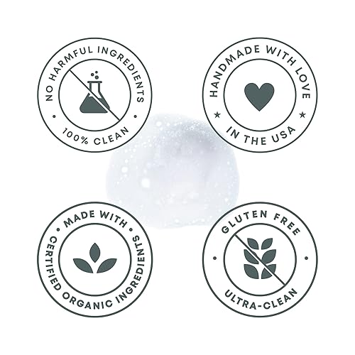 Miniatura 5 de Jabón de barra hidratante con aceite de coco, jabón hecho a mano en los Estados Unidos, puro sin perfume, jabón en barra orgánico natural sin