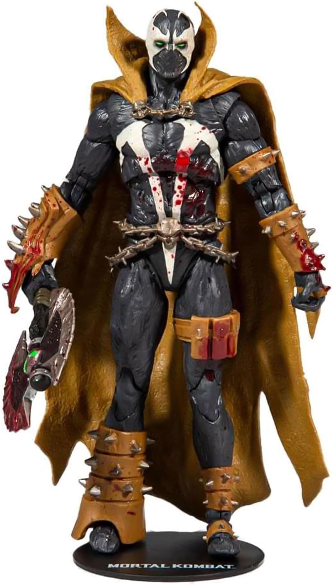 McFarlane Toys, 7-inch Spawn Classic (Bloody Mortal Kombat 11 Figure with 22 Moving Parts, Collectible Mortal Kombat Figure with collectors stand base – Ages 14+