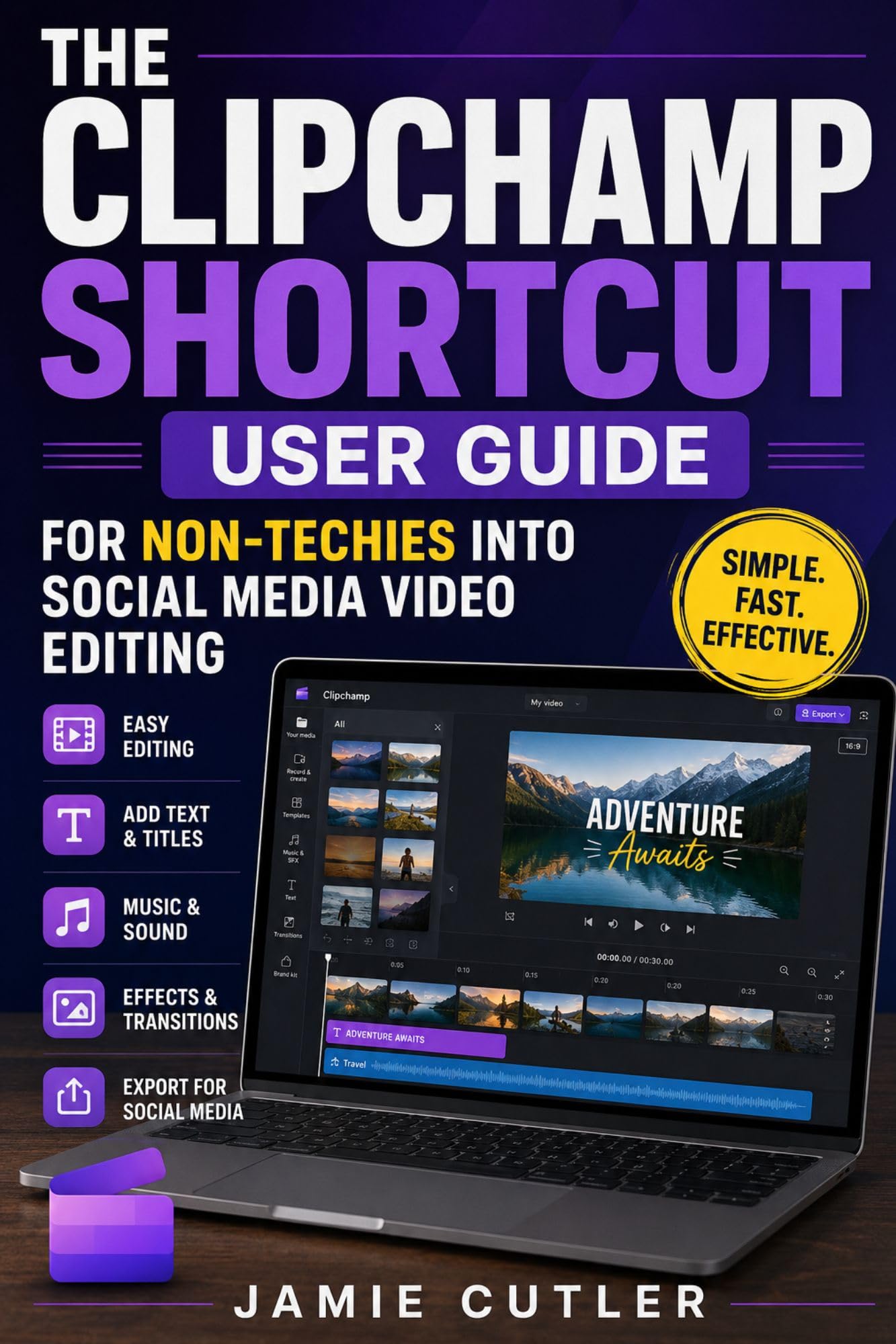 Guide Clipchamp debutant montage video reseaux sociaux senior sans experience