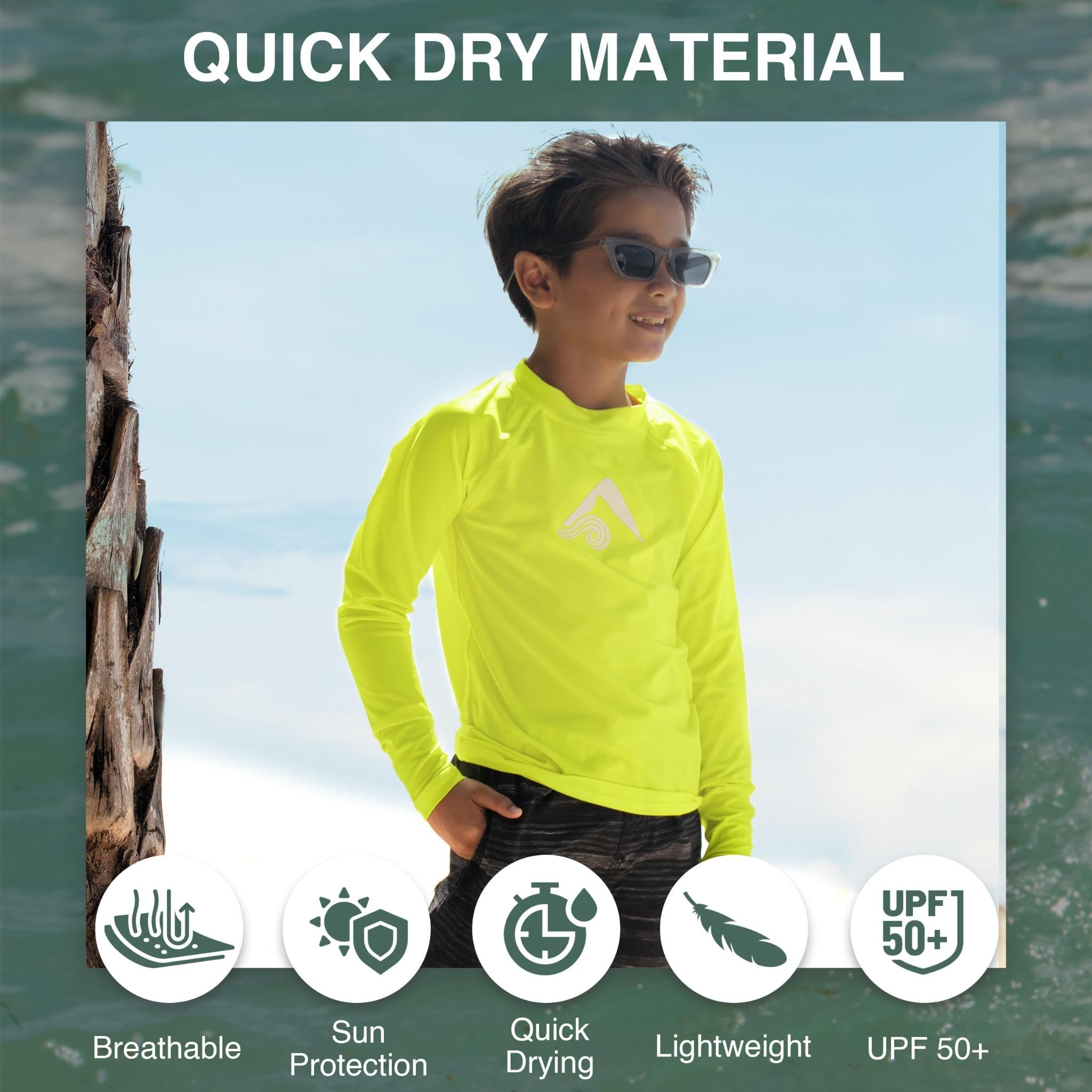 Kanu Surf Boys' Platinum Rashguard