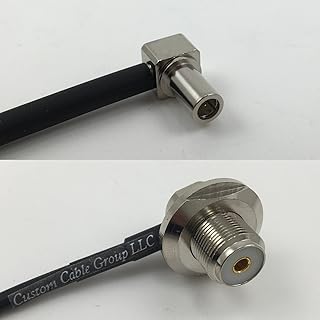 6 inch RG188 MS147 ANGLE MALE to UHF Female Angle Bulkhead Pigtail Jumper RF coaxial cable 50ohm Quick USA Shipping