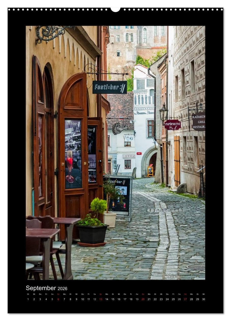 Cesky Krumlov Krumau (hochwertiger Premium Wandkalender 2026 DIN A2 hoch), Kunstdruck in Hochglanz: Bilder aus Cesky Krumlov - Krumau
