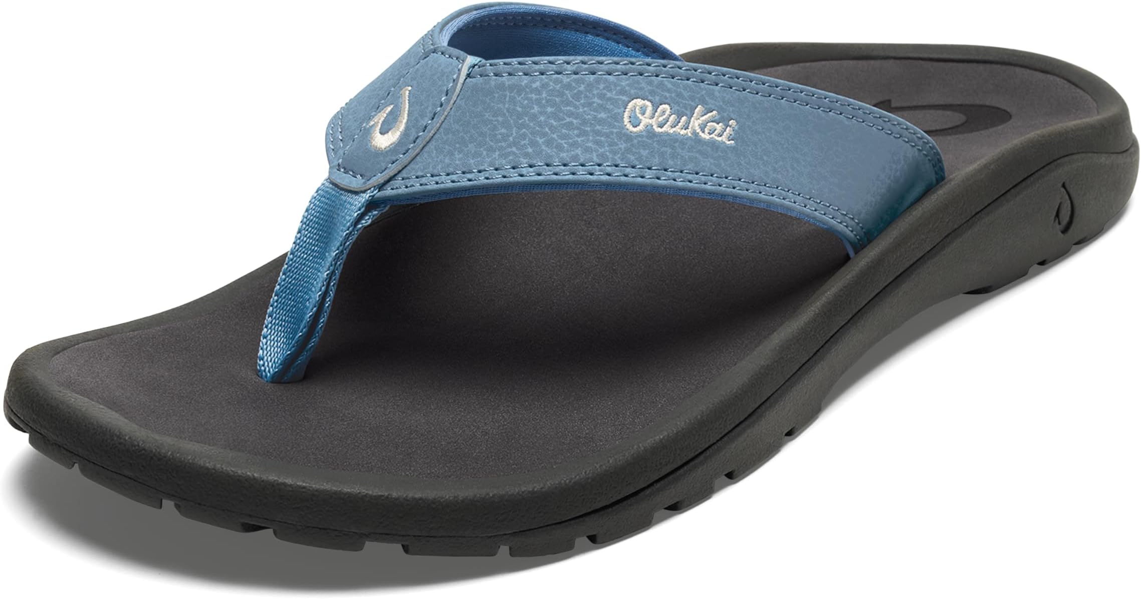 OLUKAI Ohana Men's Beach Sandals, Water Resistant Flip Flops, Arch Support & Comfort Fit, Lightweight & Durable, Enhanced Grip & Traction,