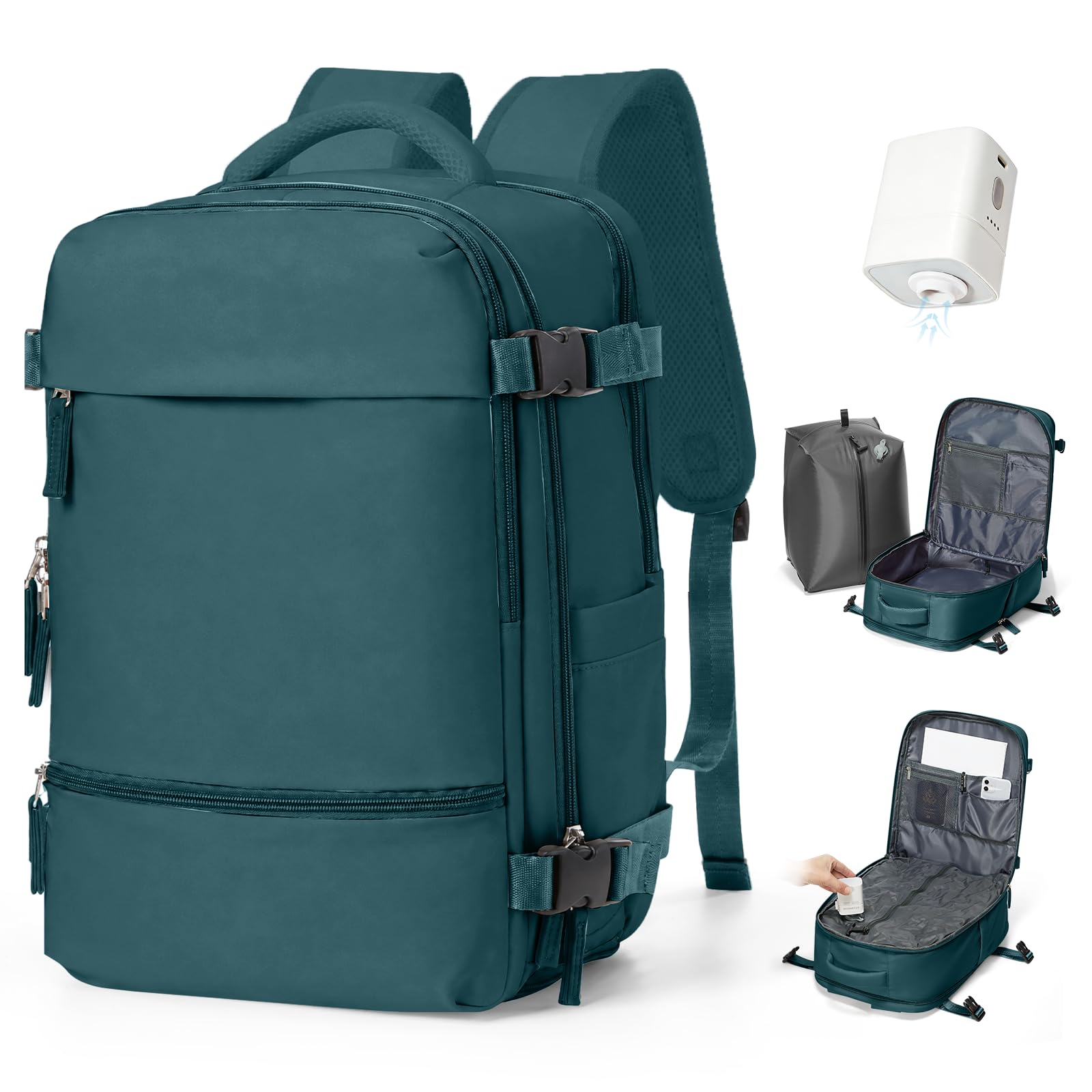 SZSYCN Mochila Viaje Cabina Avion 40x30x20 Ryanair Wizzair 40x20x25 Mochila Compresión al Vacío para Hombre, Bolsa de Viaje Equipaje de Mano 40x30x20 Vueling Maleta De Vacío Para Mujeres