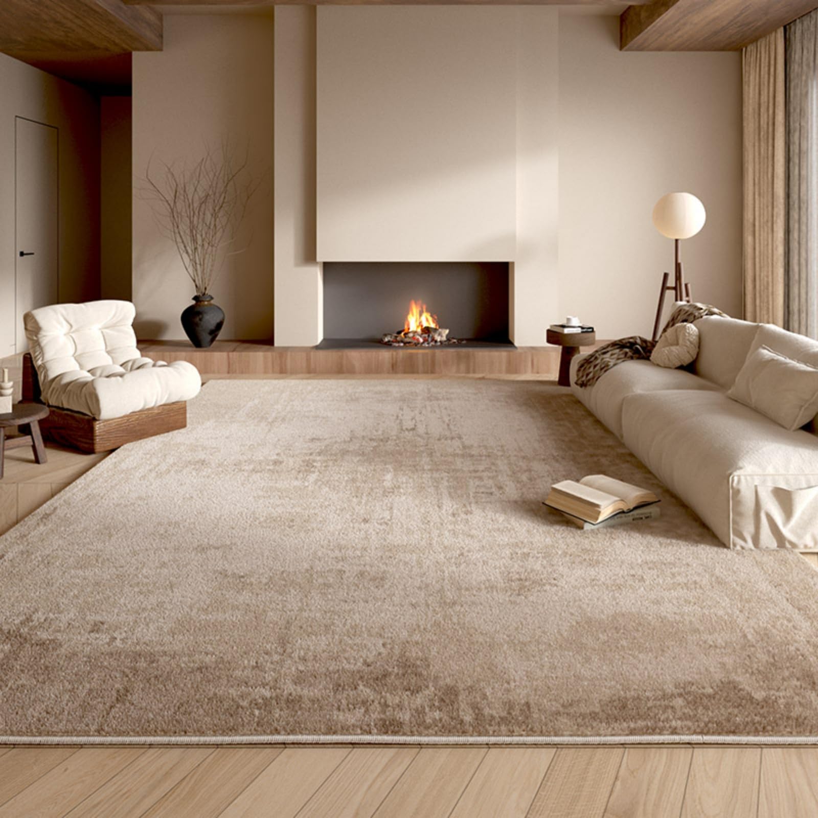 Tapis de salon grande surface lavable en peluche douce 80x160cm A
