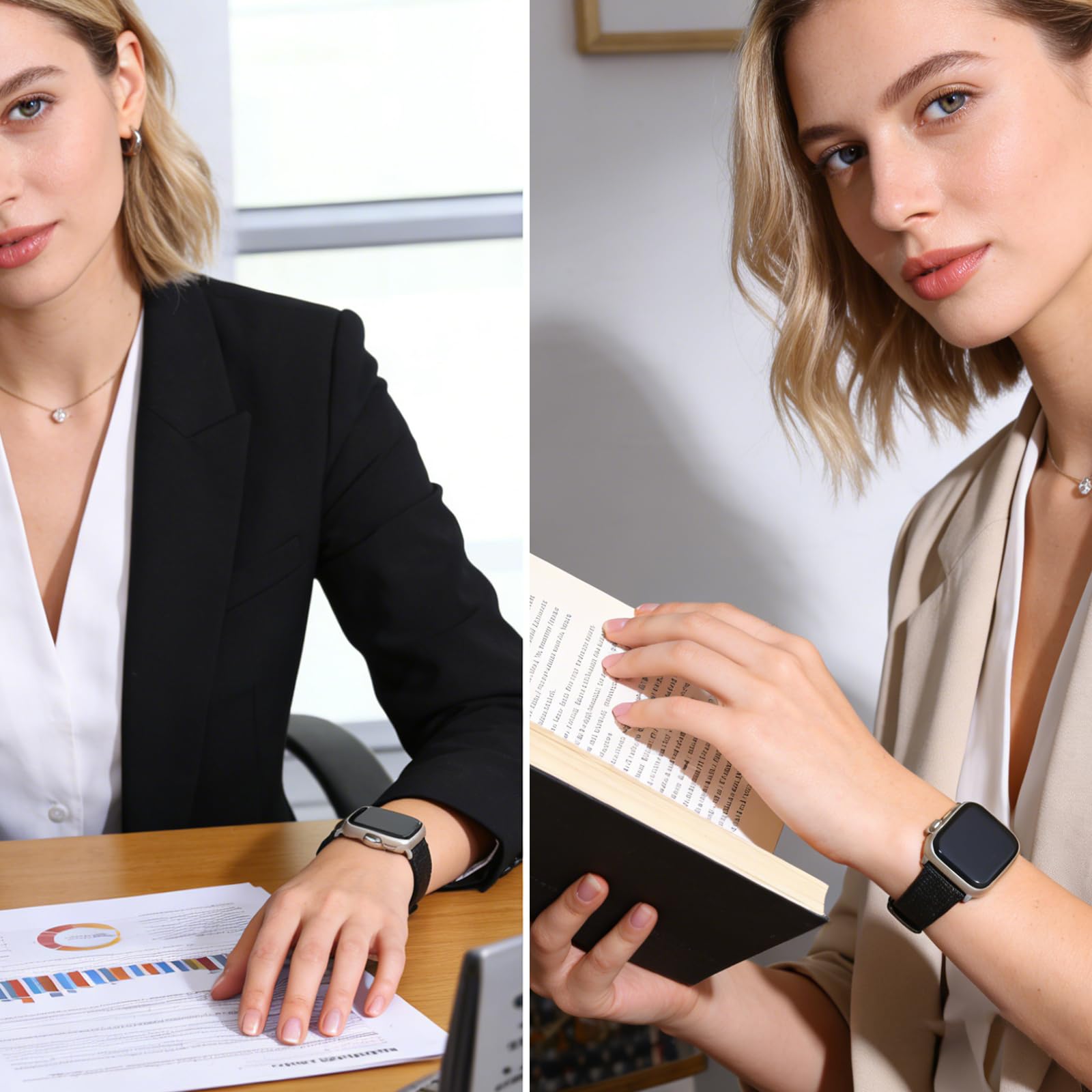 Cinturino sottile da donna in morbida pelle di capra francese, compatibile con Apple Watch da 38 mm, 40 mm, 41 mm, 42 mm, 44 mm, 45 mm, 46 mm, 49 mm, cinturino di ricambio sottile in pelle per iWatch