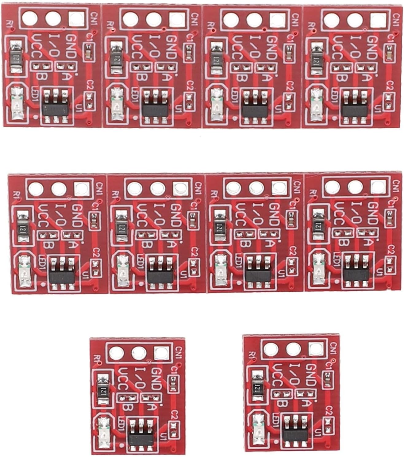 Capacitive Touch Button Module TTP223 Single Switch Replacement Self-Locking Touch Sensor Switch 15X11mm 2.5V-.5V for TTL Level Output Low Voltage