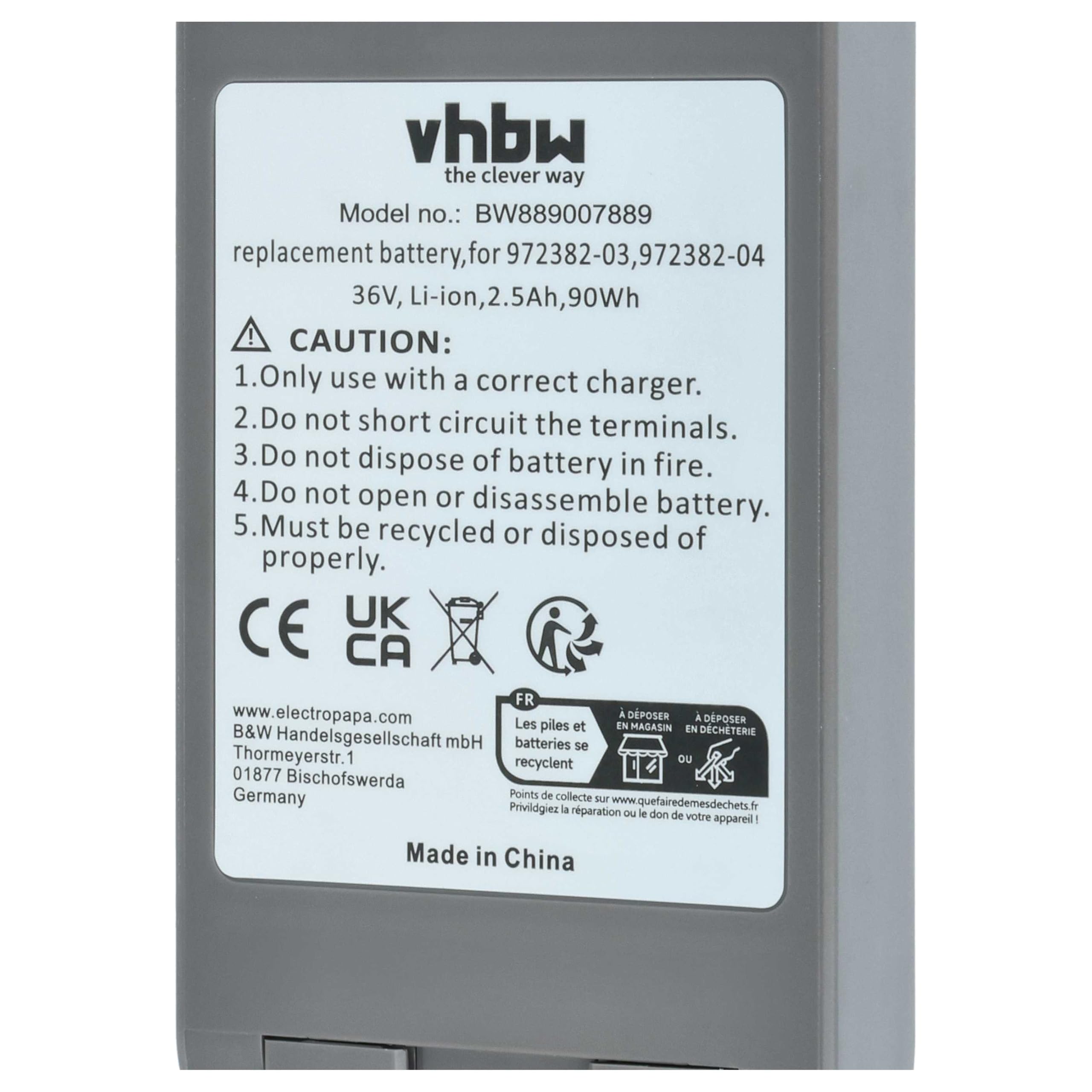 vhbw Akumulator kompatybilny z Dyson SV23, SV24