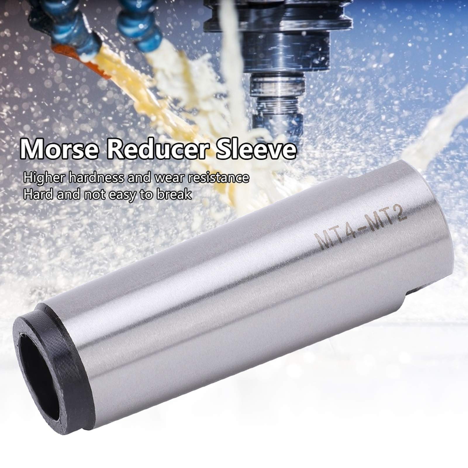 Adattatore Conico Morse MT4 A MT2 In Acciaio Ad Alta Velocità - Per Tornio E Attrezzatura CNC, Durezza 50 HRC - Foto 8