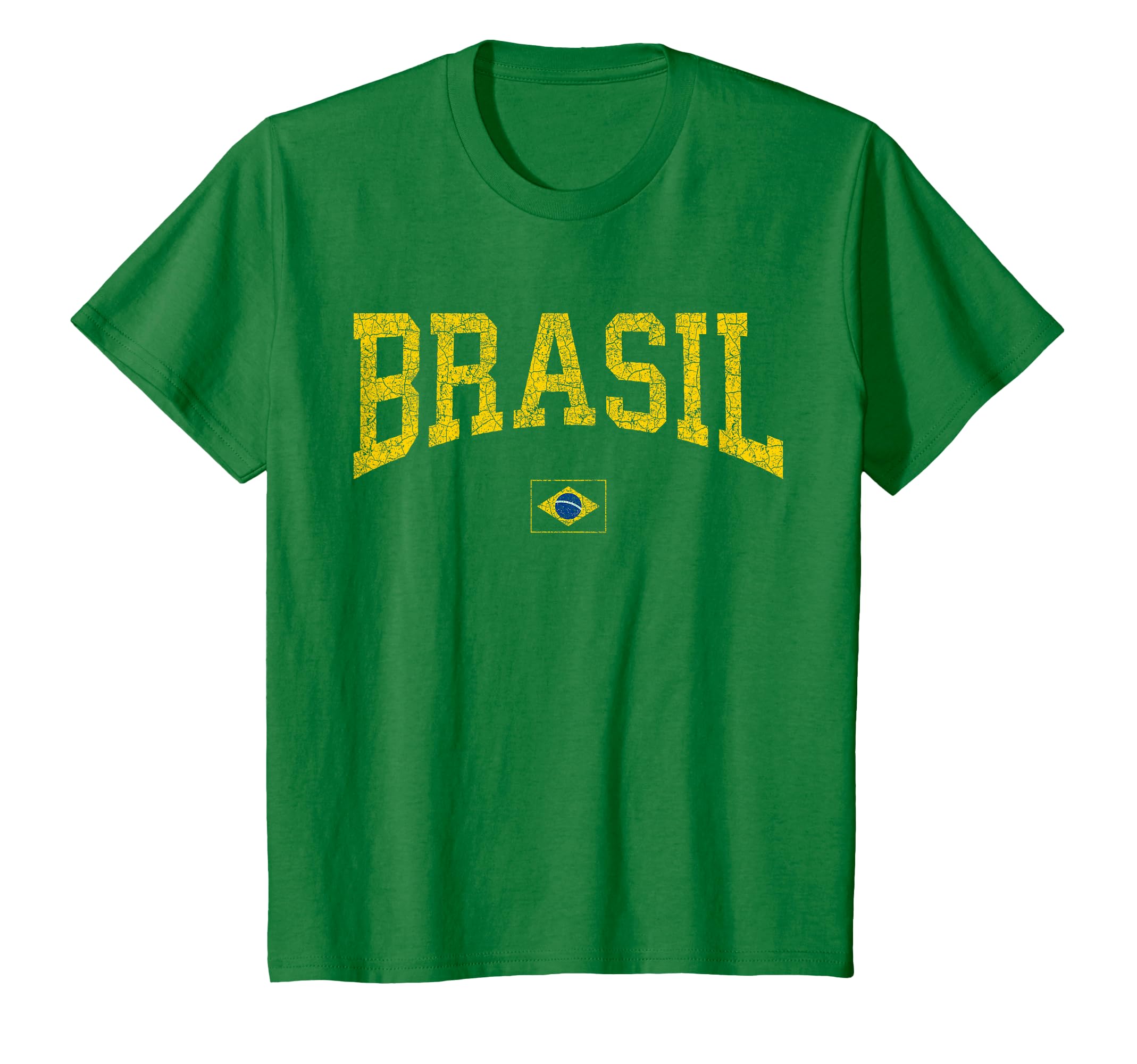 Brazil T Shirt Women Men Kids Brasil Brazilian Flag Green T-Shirt