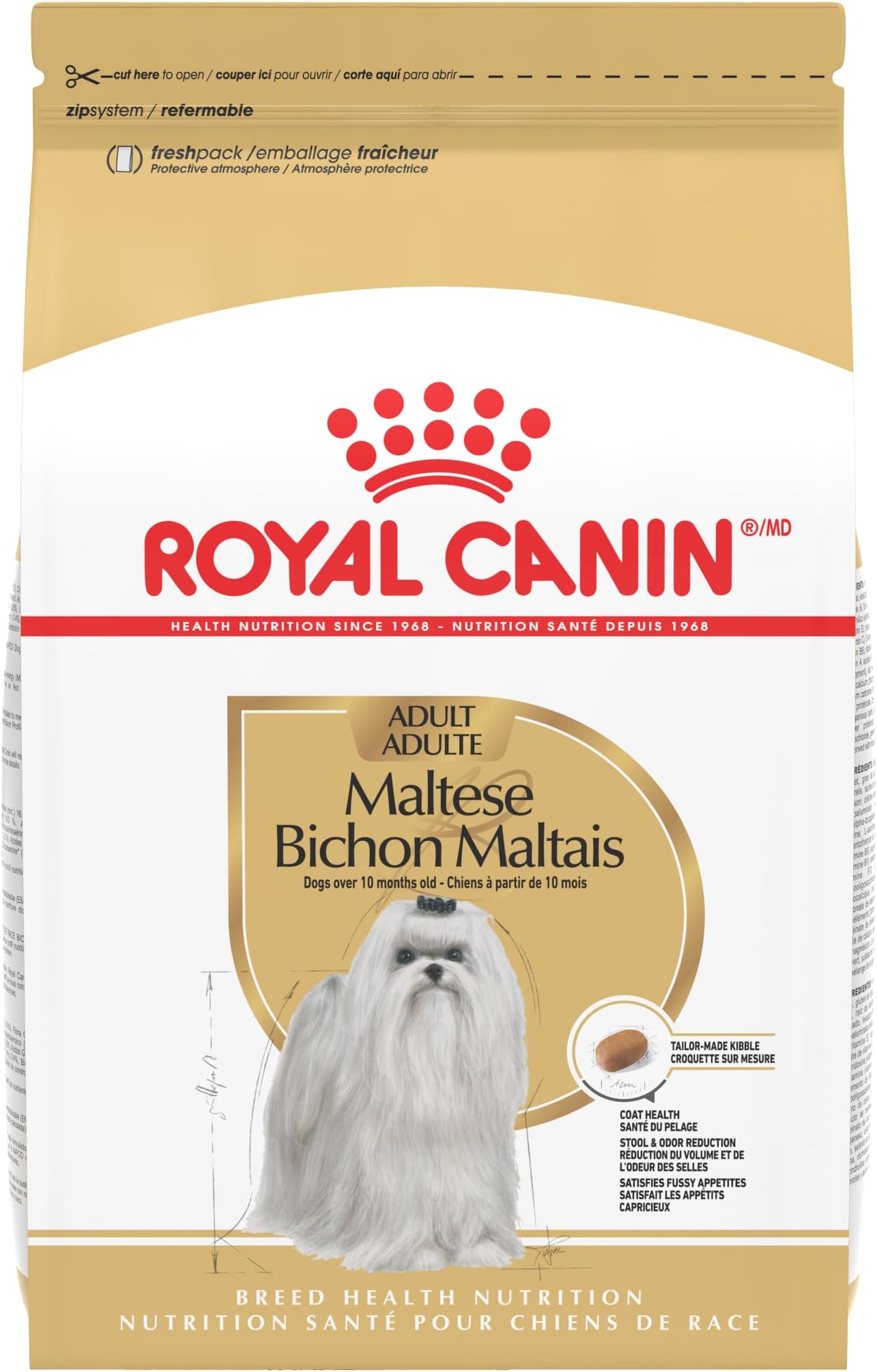 Breed Health Nutrition Maltese Adult Dry Dog Food, 2.5 lb Bag