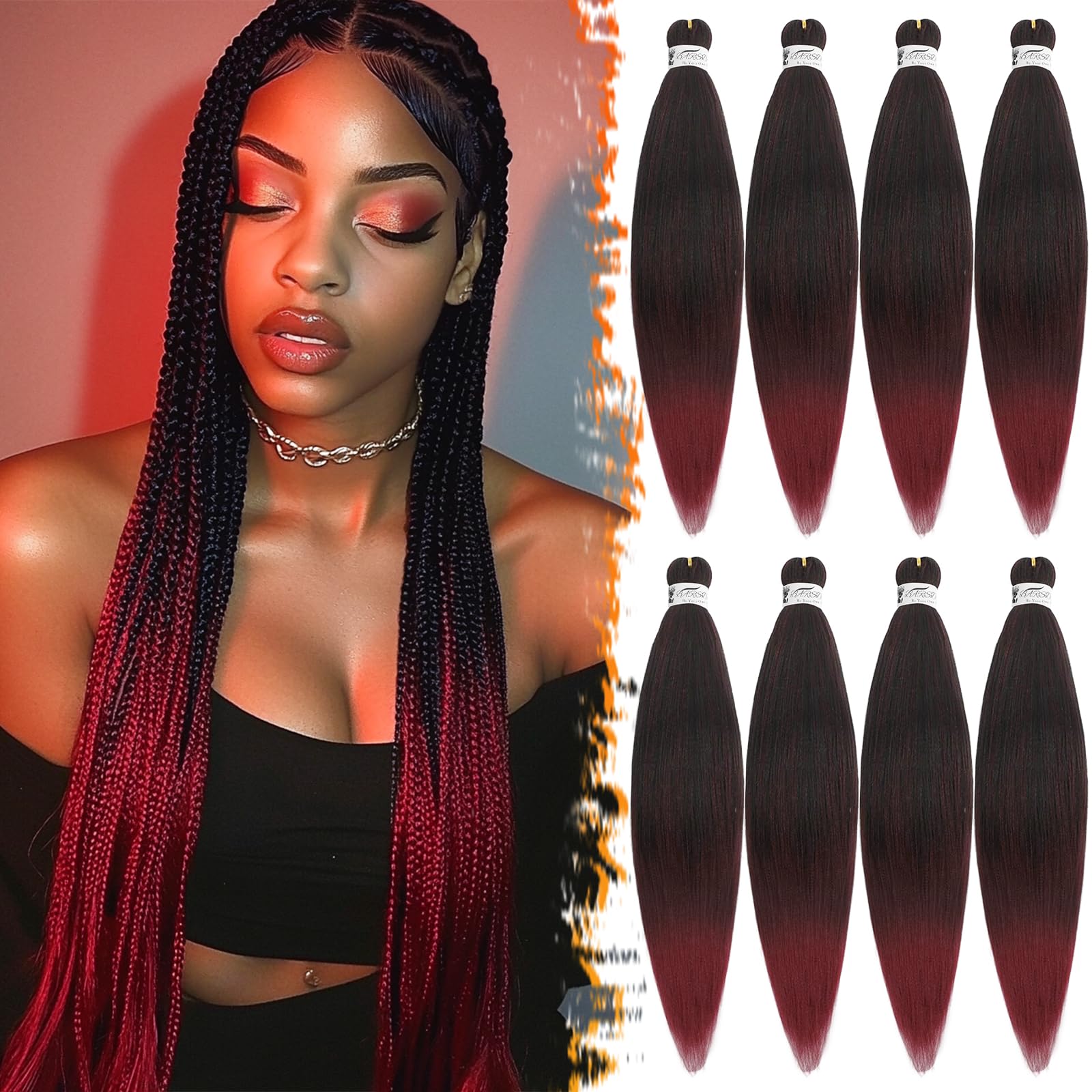 BARSDAR Pre stretched Braiding Hair