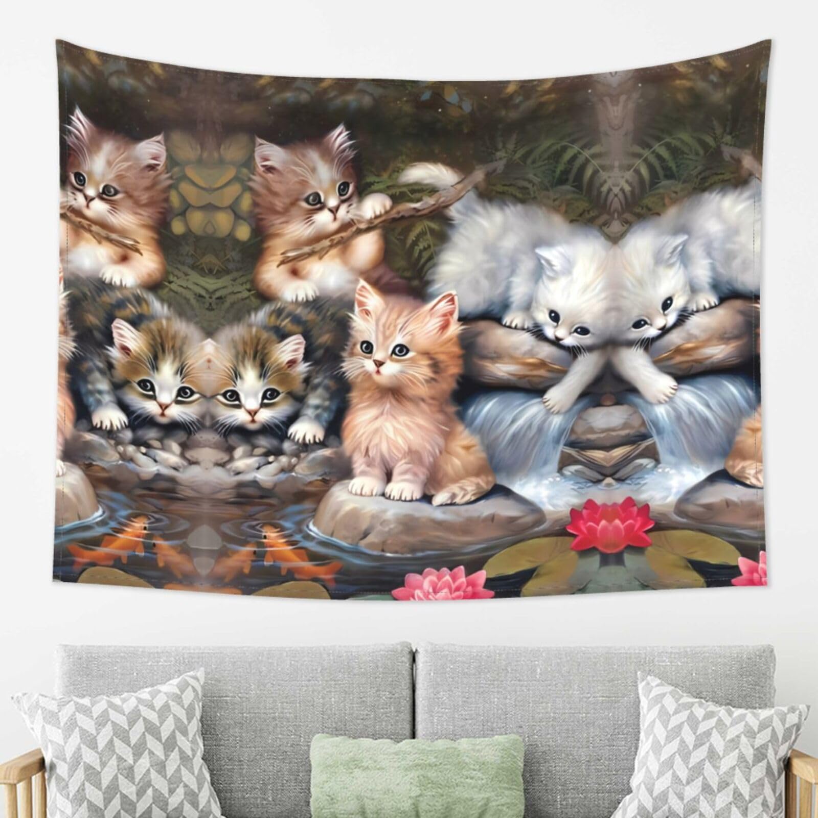 LPLSNWS Wall Tapestry for Living Room, 80x60 Inches, Animal Print