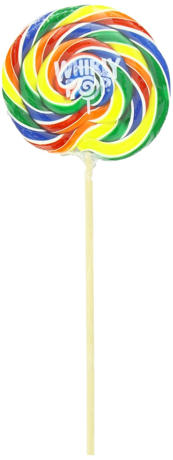 Adam & Brooks Whirly Pops, Rainbow Pack, 7.0 Ounce (Pack of 12)