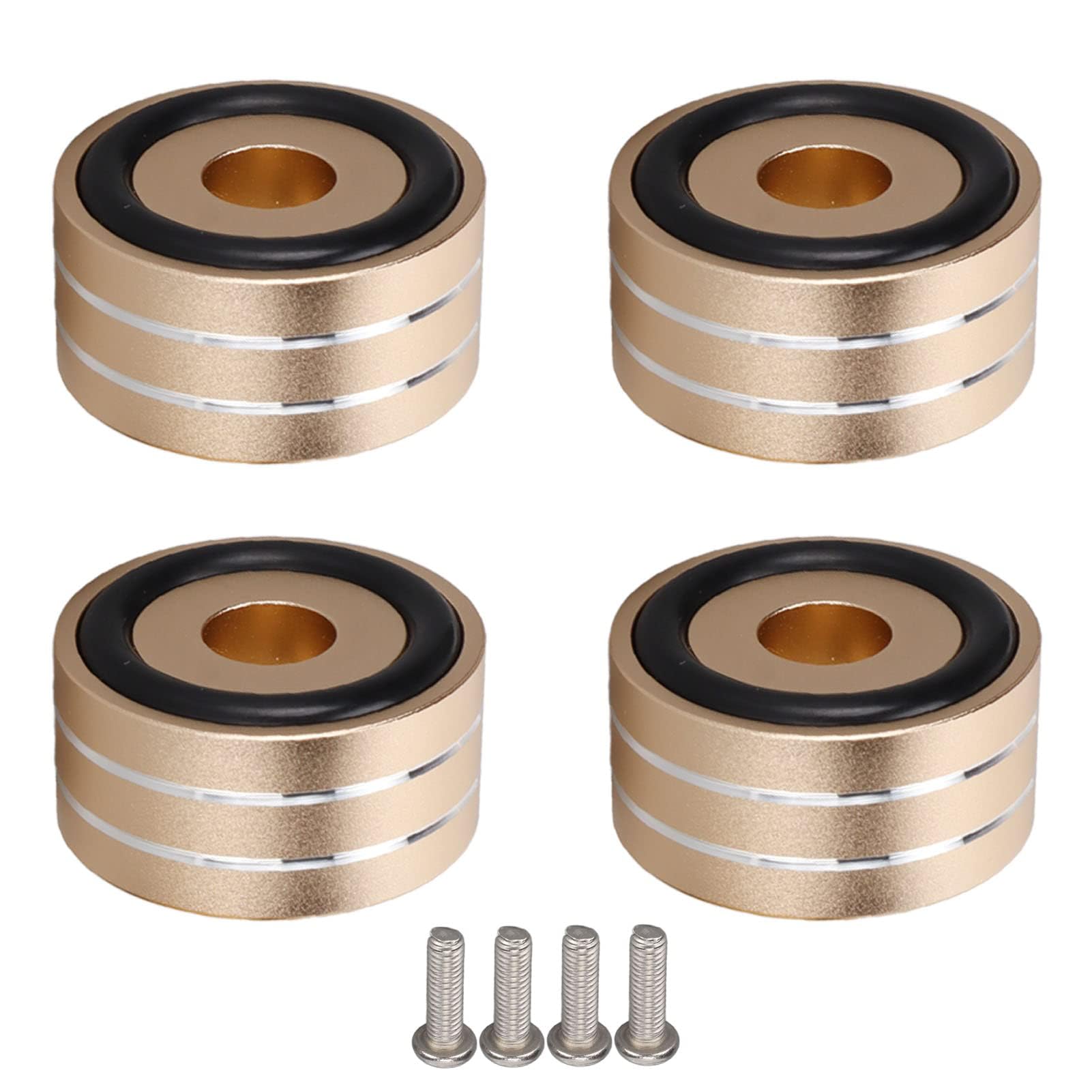 Piedini Isolamento Altoparlanti Antiurto 40x20mm Adesivi per Giradischi Teatro (Oro)