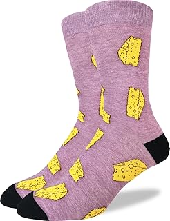 Men's Cheese Socks, Adult, Shoe Size 7-12