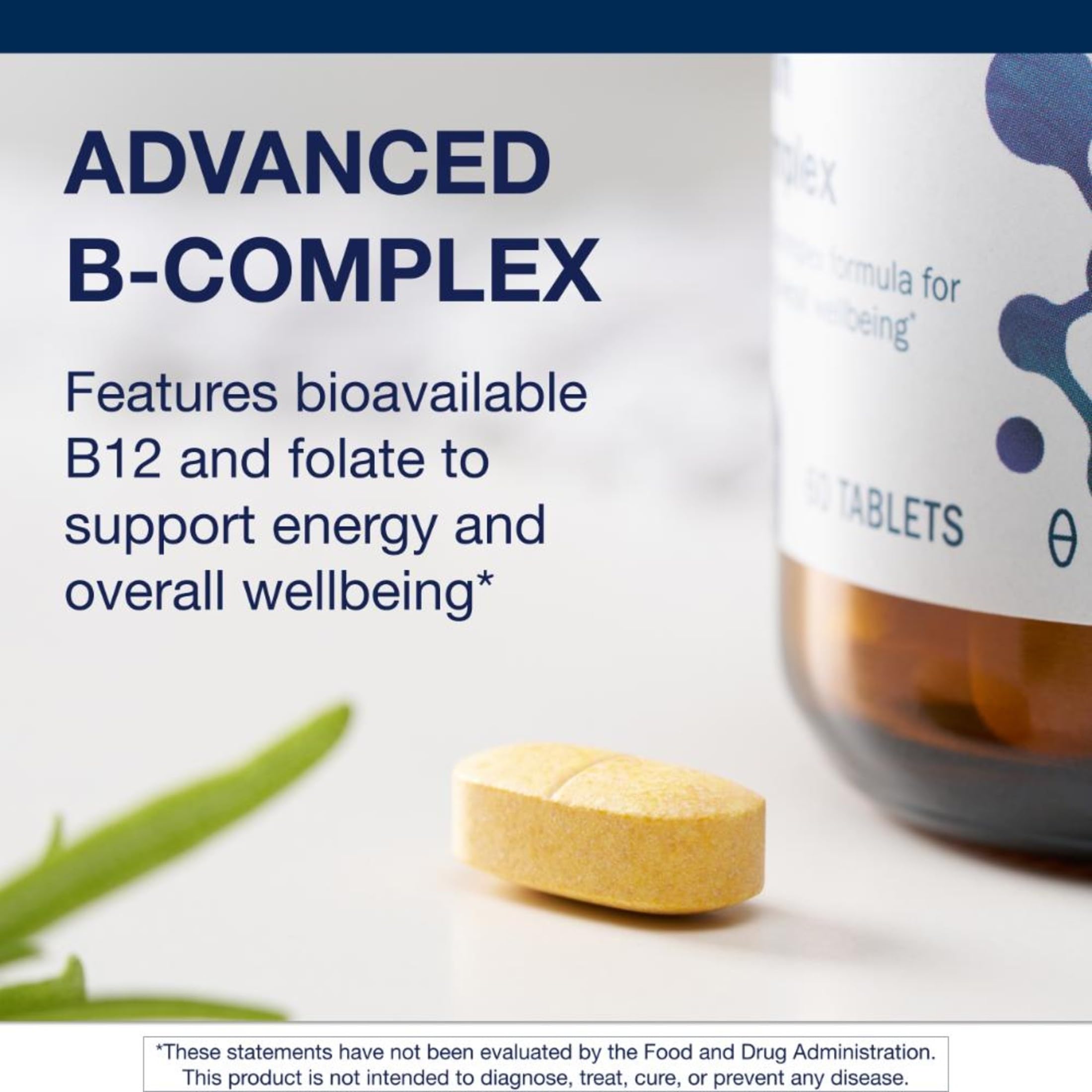 Metagenics Vitamin B Complex, Active B6 B12 Folate Energy, 60 Tablets — Amazon image 3