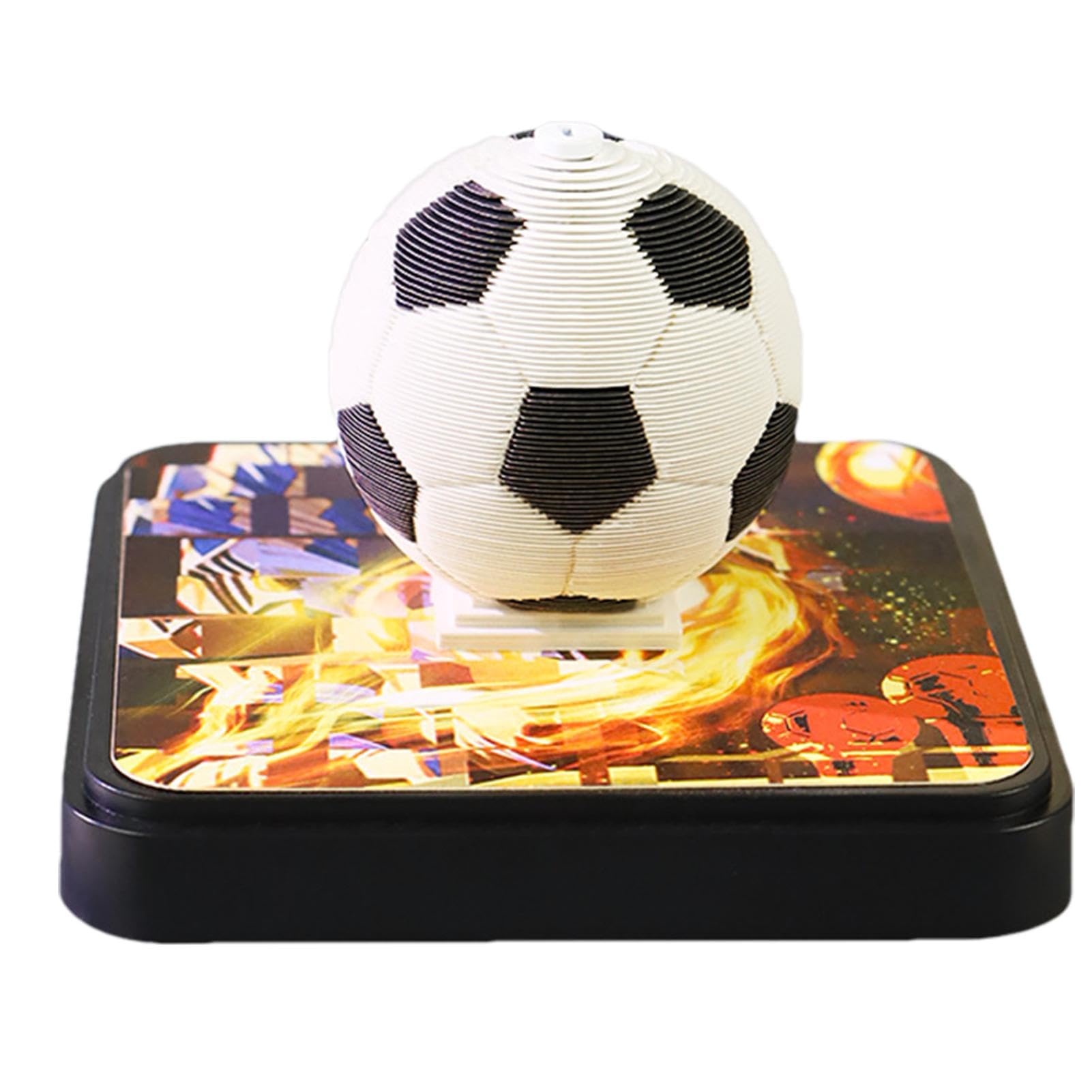 Kunstkalender Notizblock Kalender 2025 | Ballsport-Notizblock für den | Schreibtisch | Basketball-Statue mit Papierschnitzerei