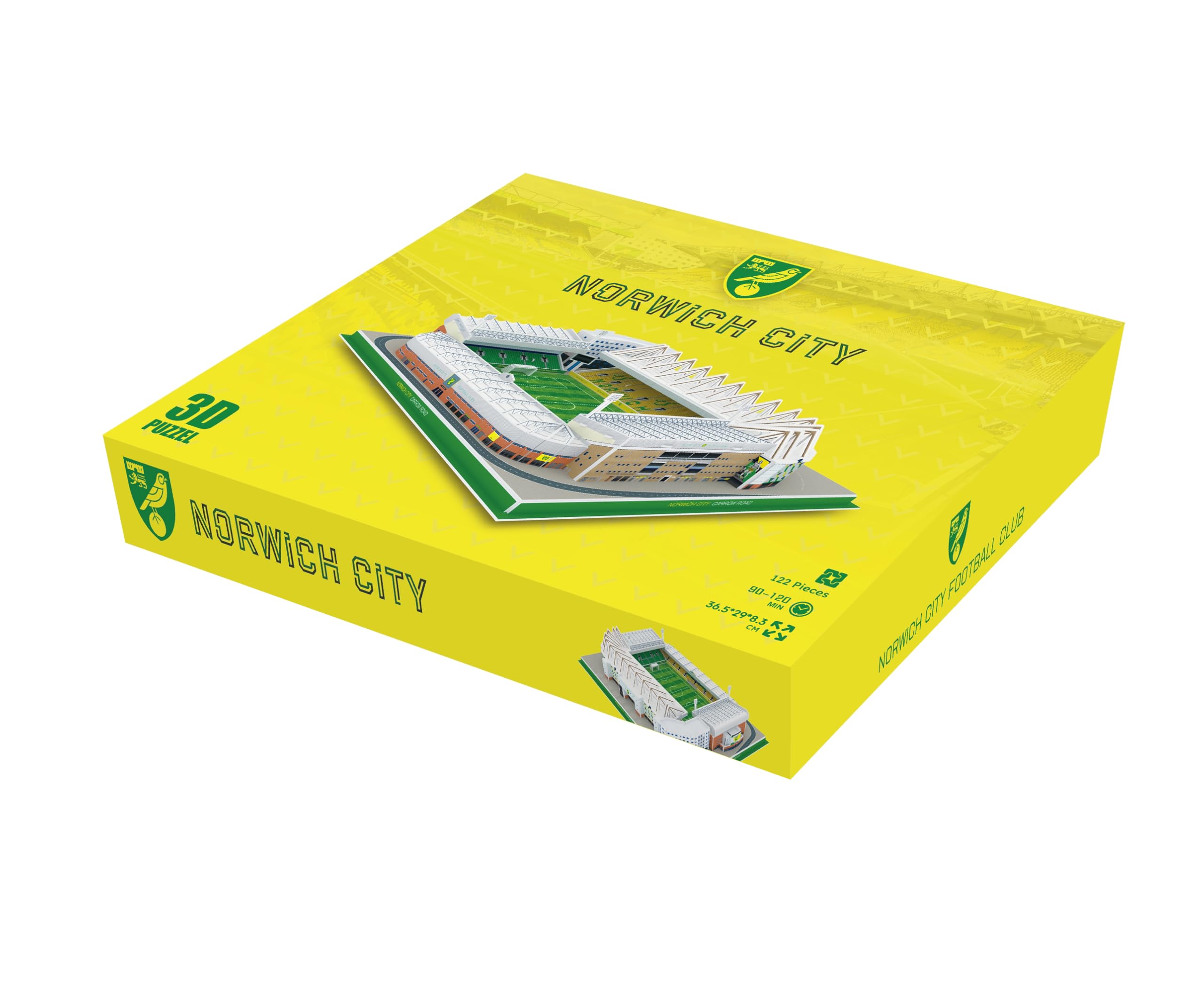3D puzzles (Norwich City), Norwich City Stadium: Carrow Road Stadium, 36.5 cm x 29 cm x 8.3 cm - Image 2