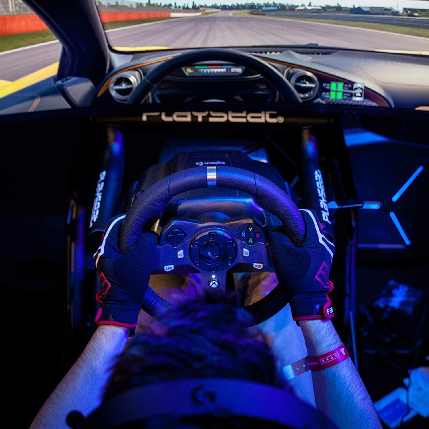 RajoNN Volante de Carreras, Volante de Juegos, Volante y Pedales de Carreras Driving Force (PS4/PS3 y PC)