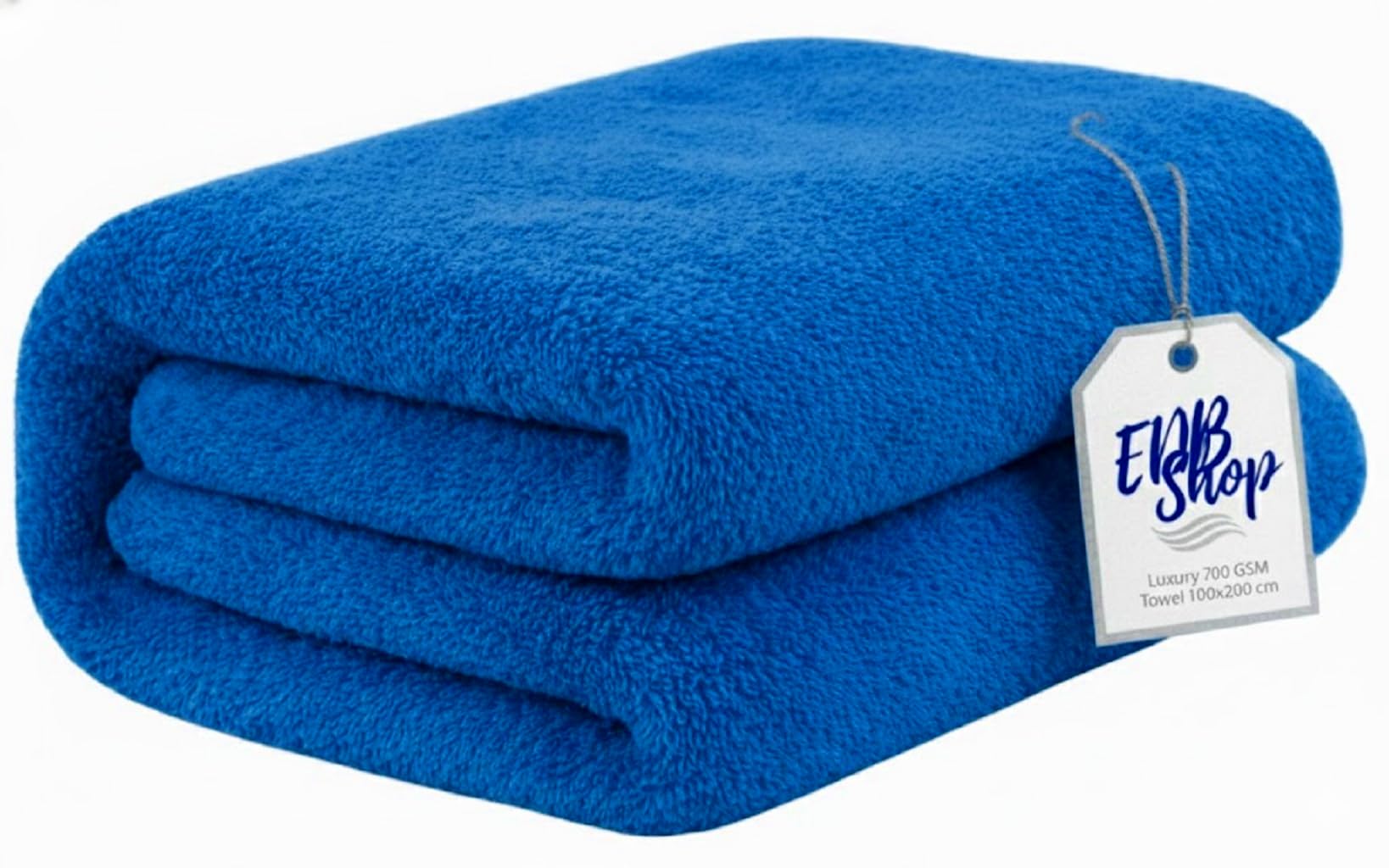 EDB Super Jumbo Big Bath Sheet Extra Large 100x200cm Super Soft 100% Egyptian Cotton Body Wrap Hotel Quality Luxury Towels 700-GSM (Blue)