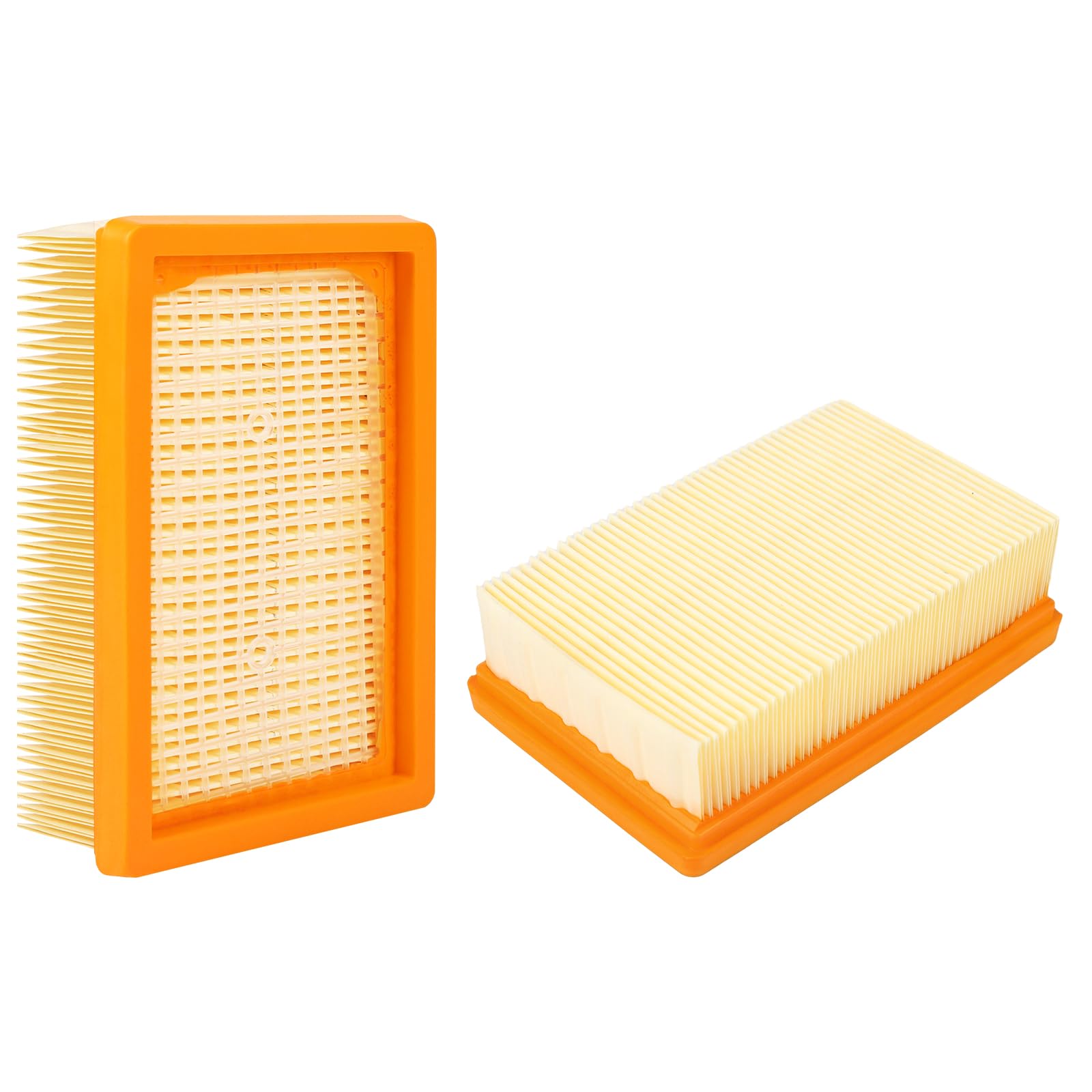 Hyzevee 2 Pack Karcher WD5 WD6 WD4 Filter Replacement, Flat Pleated Filter for Karcher Wet and Dry Vacuum Cleaner Accessories, Compatible with MV4 MV5 MV6, Replaces 28630050 2.863-005.0 KFI 4410