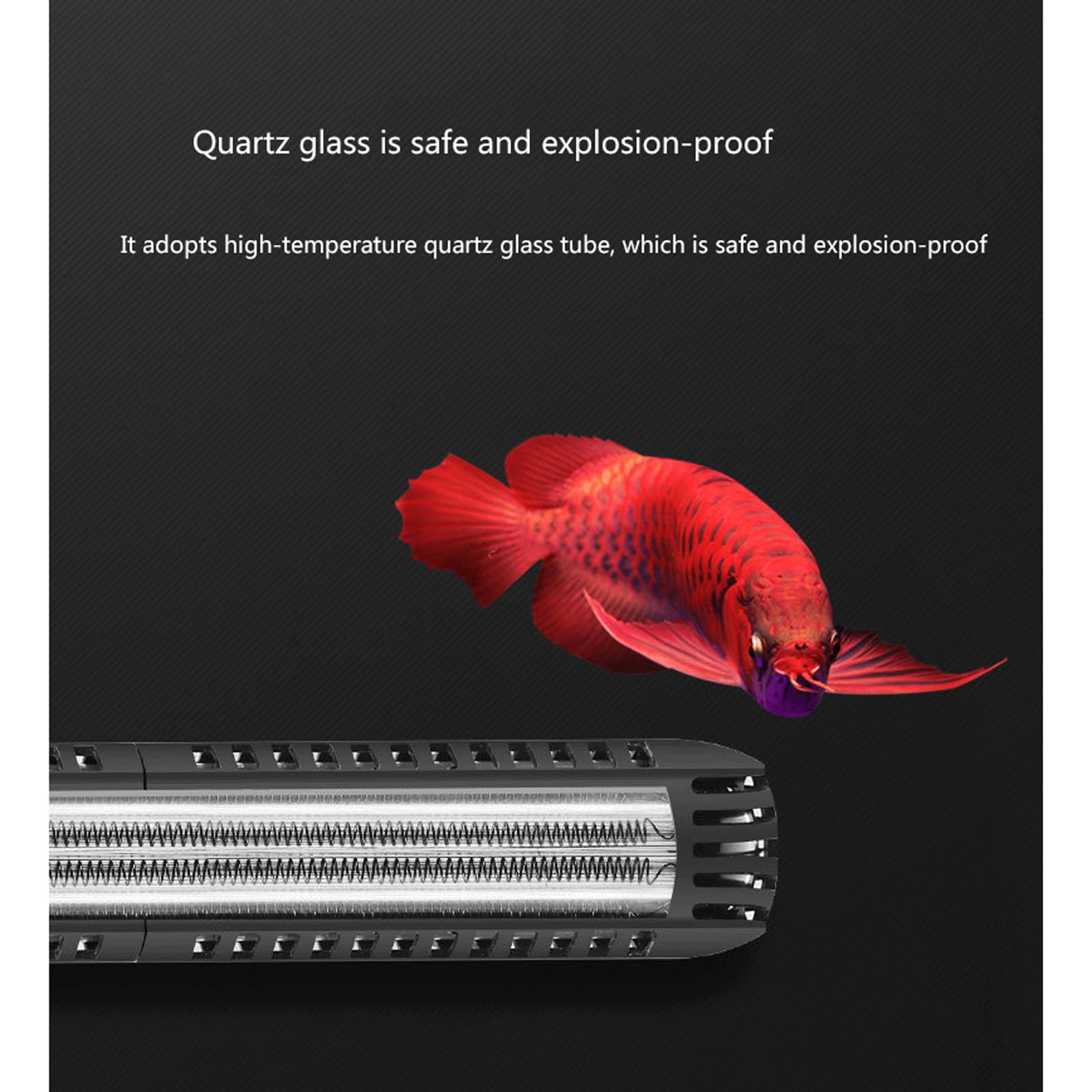 Asta riscaldante per Acquario per Acquario Riscaldatore Automatico a Prova di Esplosione a Temperatura costante, 200 W (25 W)
