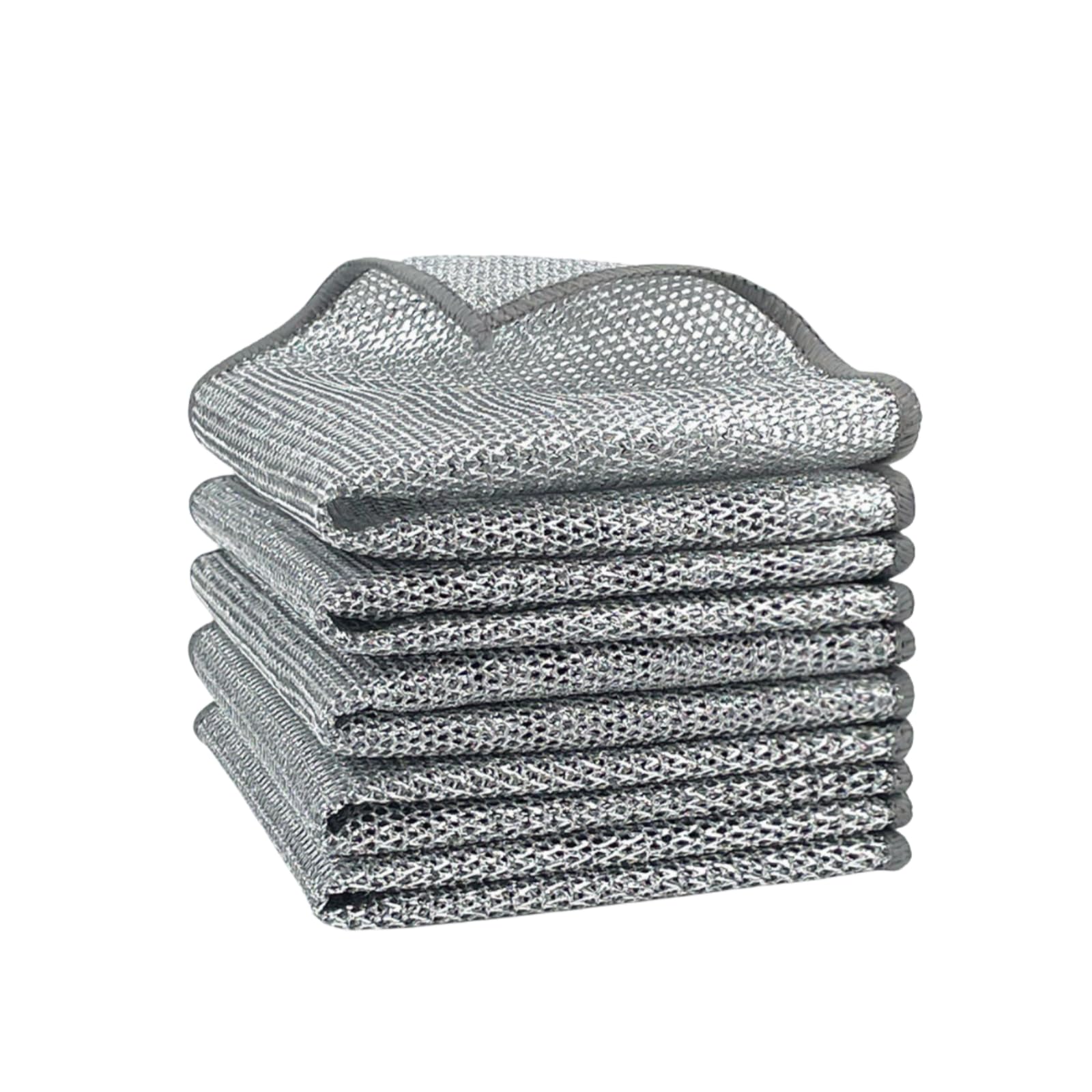 Diosdmln 20 Wire Dish Towels 20 Pieces Of Multifunctional Scratch-Free Wire Rags, Reusable, Wire Dishcloths For Scrubbing And Cleaning Of Dishes, Sinks, Stoves